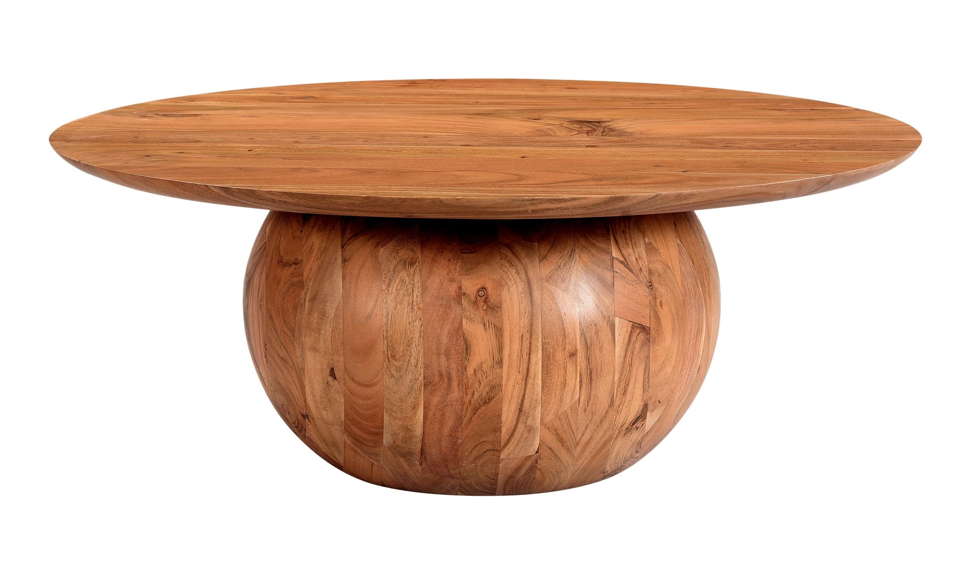 35.5" Natural Acacia Coffee Table