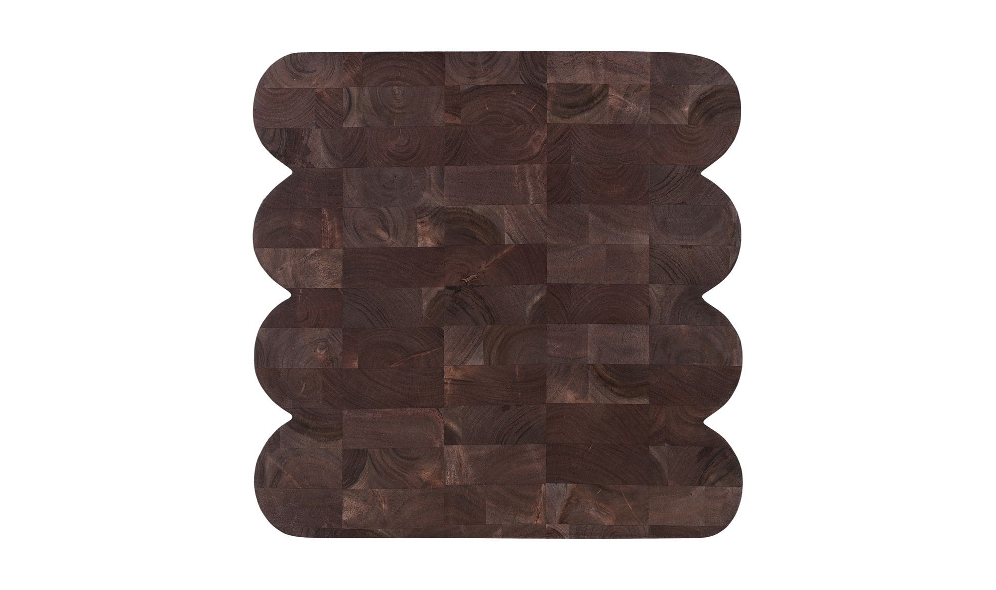 18" Espresso Brown Acacia Side Table