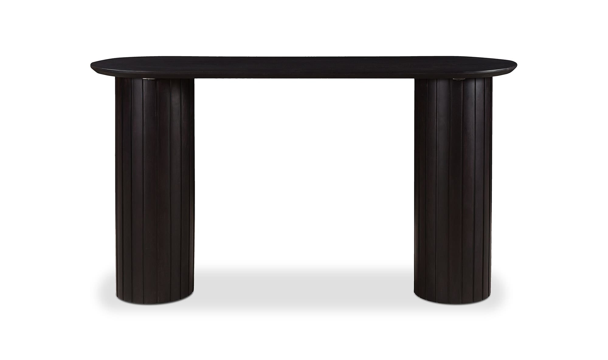 54" Black Acacia Console Table