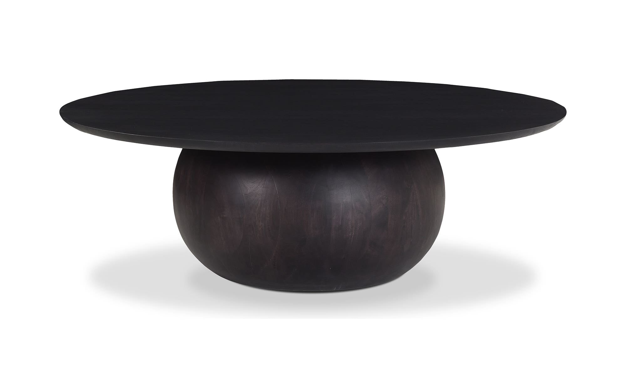 42" Black Acacia Coffee Table
