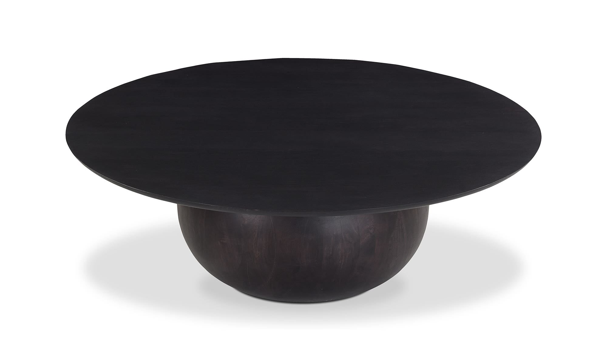 42" Black Acacia Coffee Table