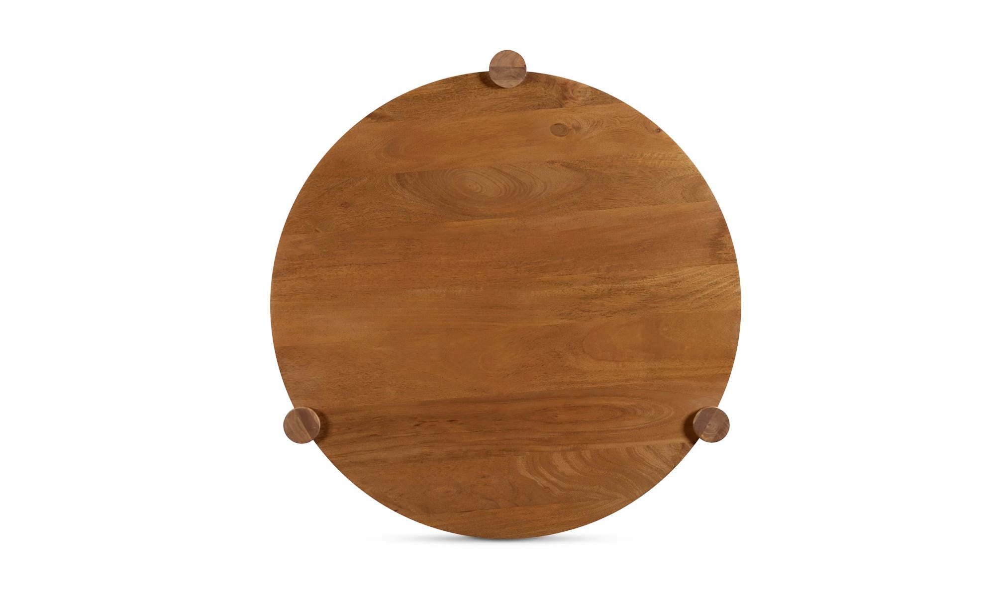 39.5" Vintage Brown Mango Wood Coffee Table