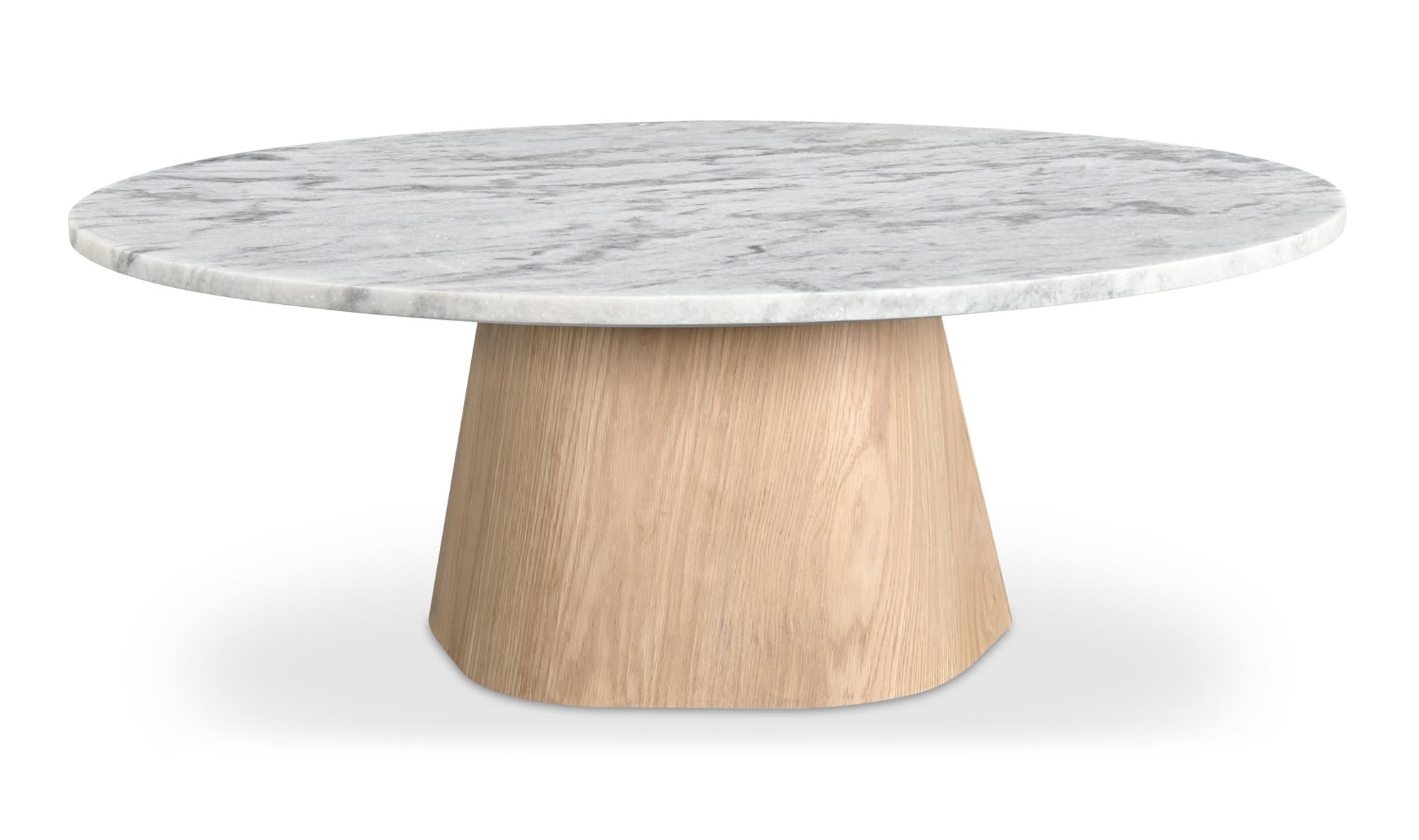 42" White Marble Coffee Table