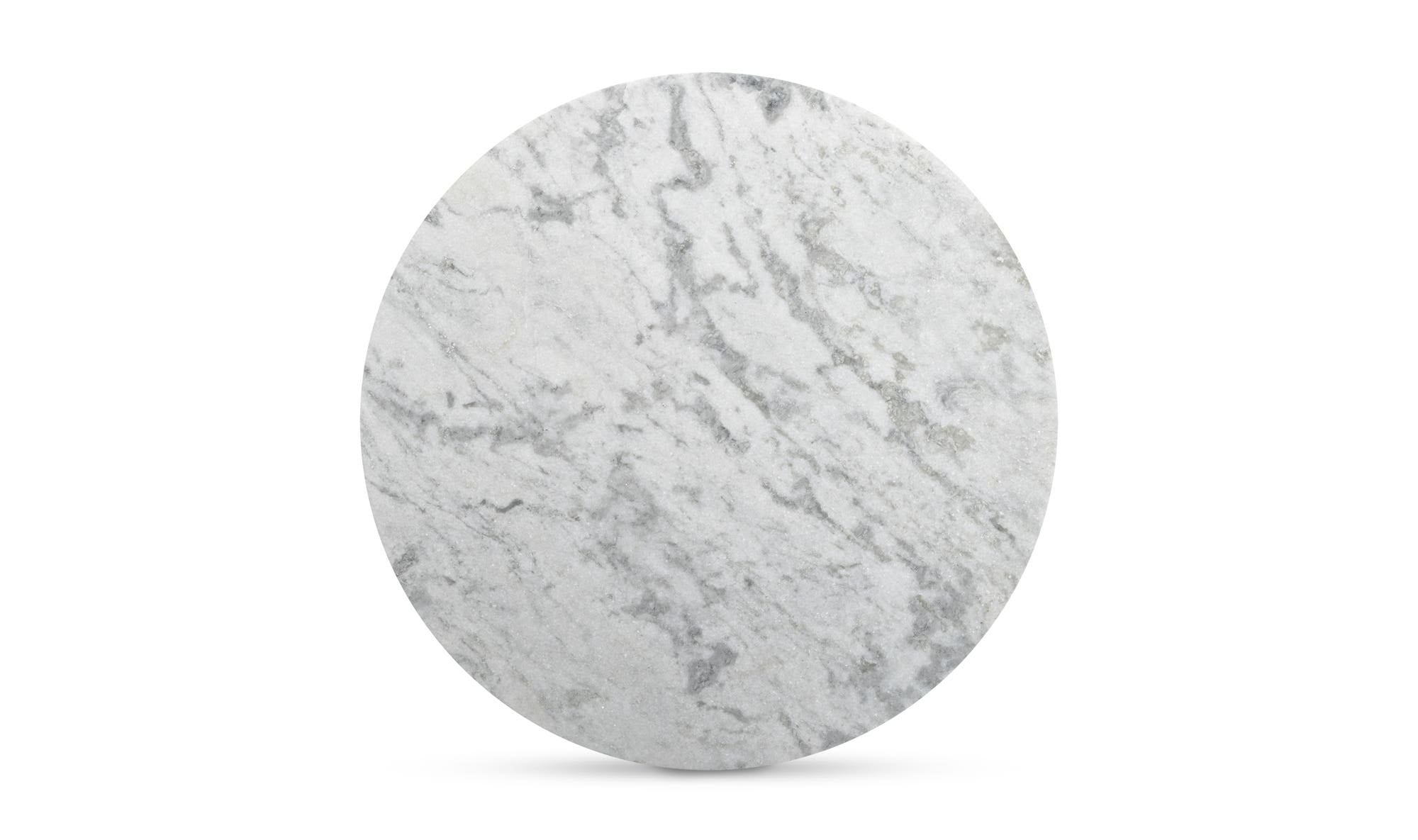 42" White Marble Coffee Table