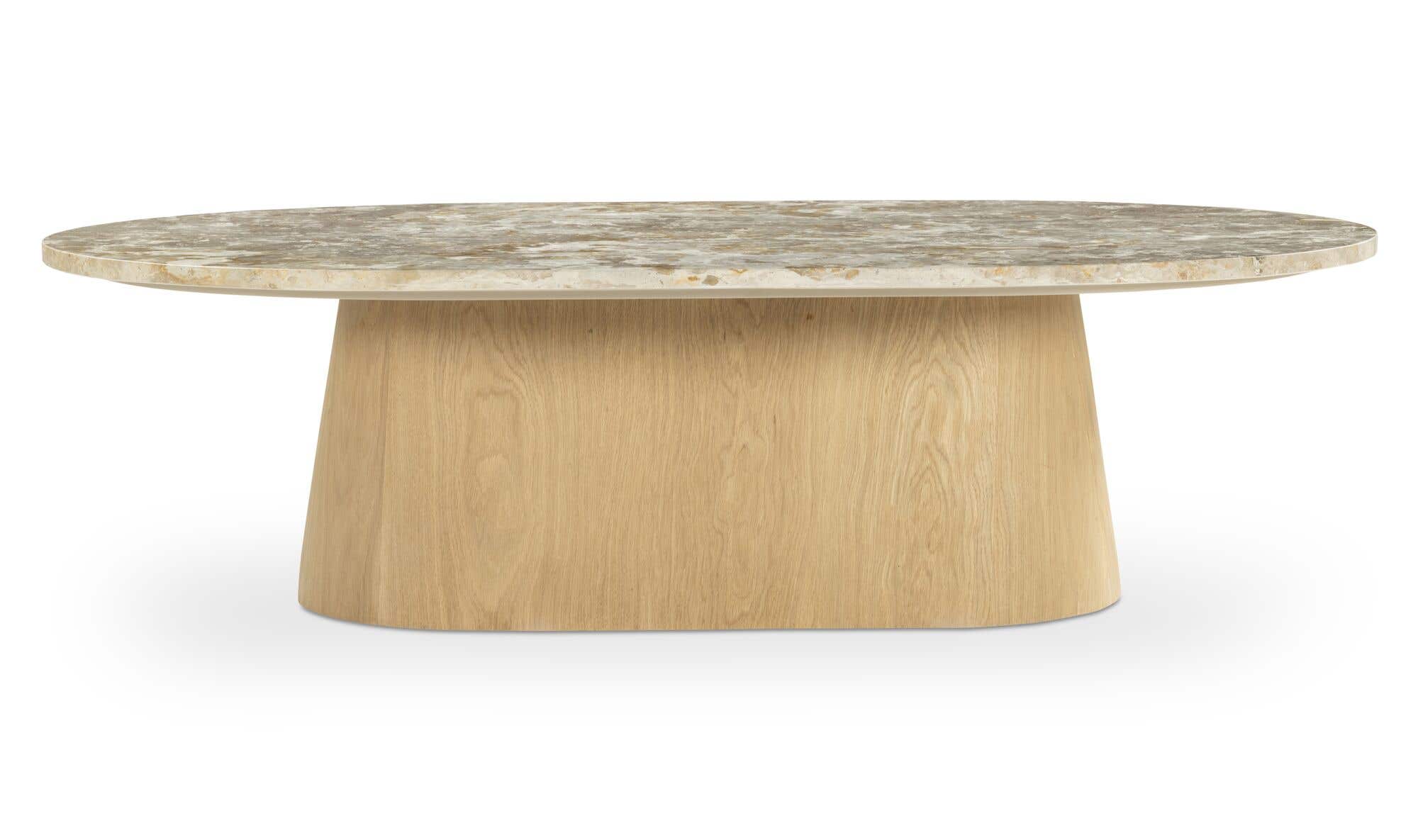 54" Panther Stone Marble Coffee Table