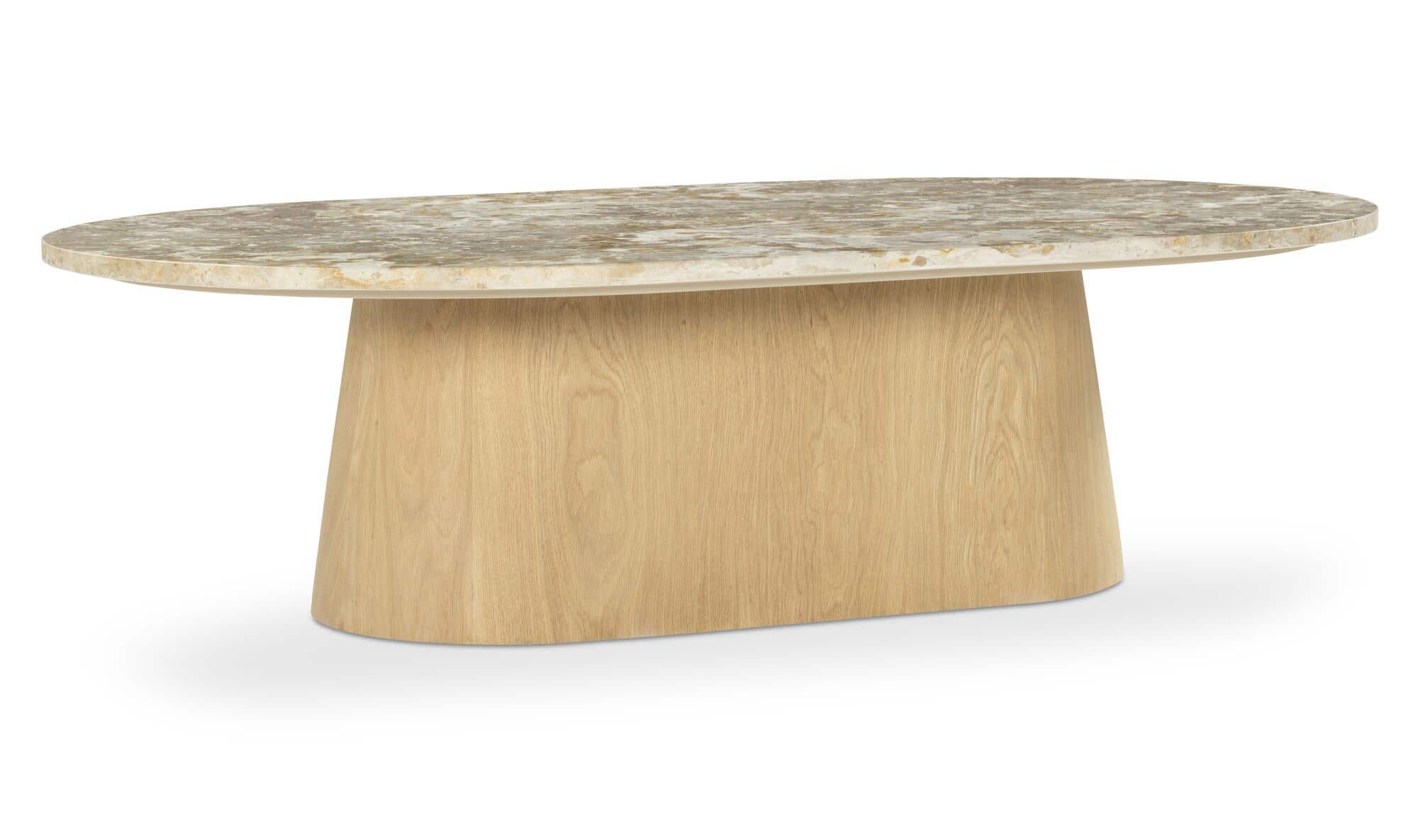 54" Panther Stone Marble Coffee Table