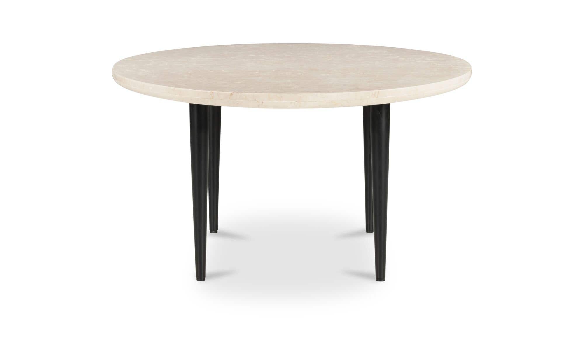 59" Botticino Beige Marble Coffee Table