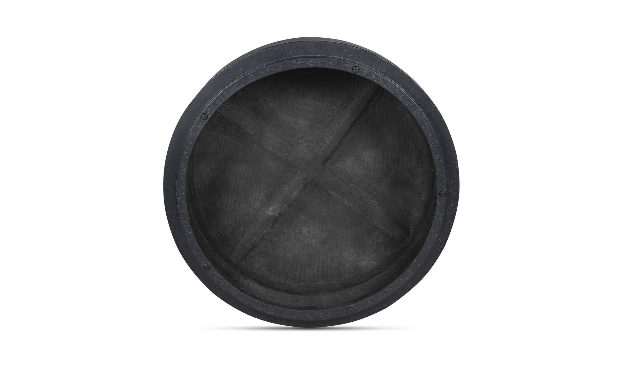 48" Black Concrete Coffee Table