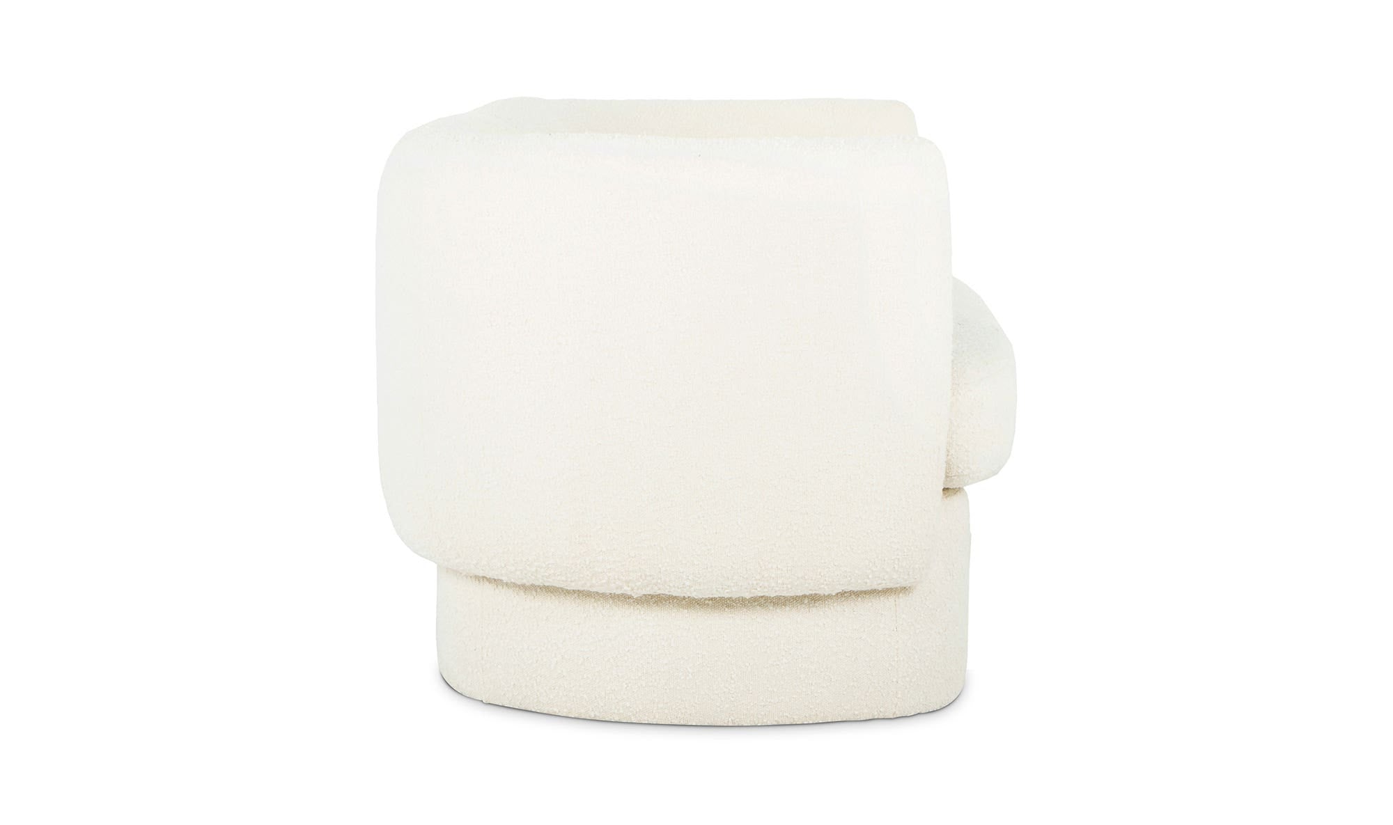83.75" White Upholstered Sofa