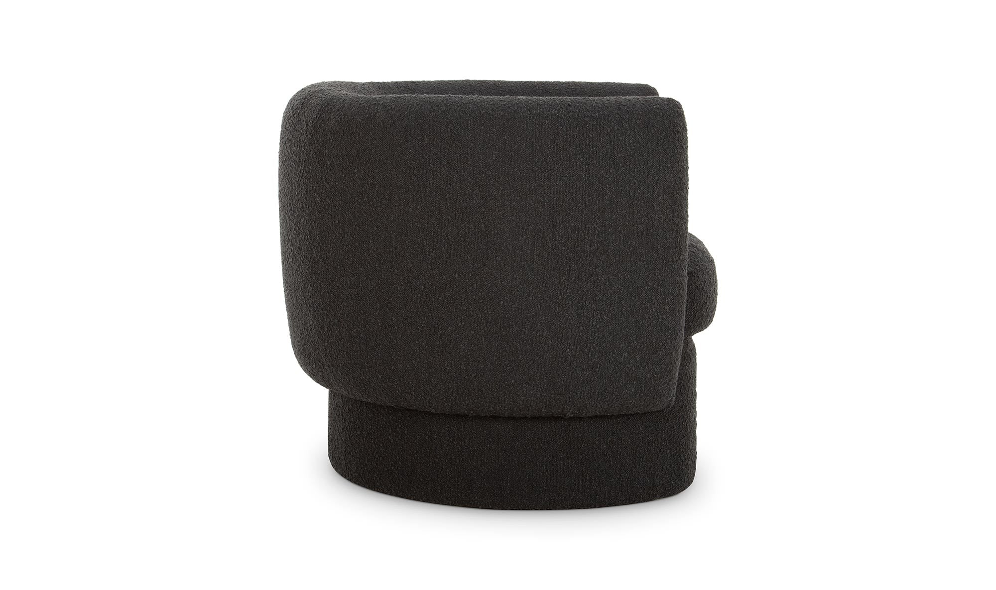 40" Maya Black Upholstered Accent Chair