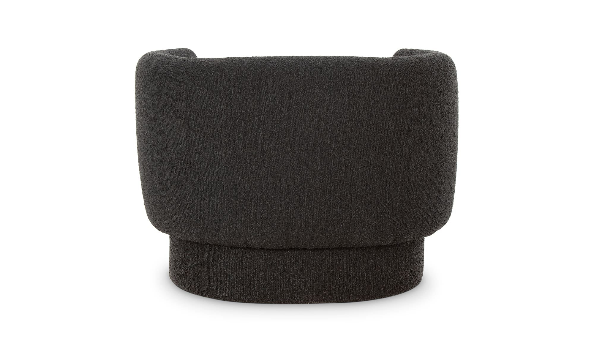 40" Maya Black Upholstered Accent Chair