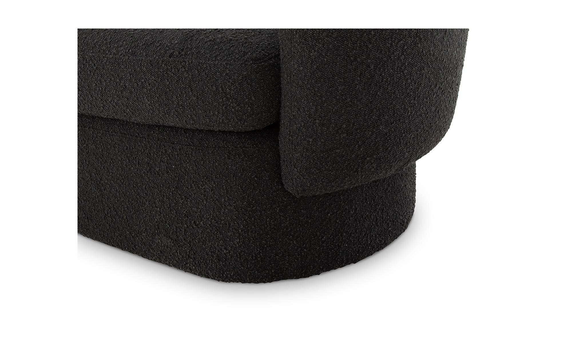 40" Maya Black Upholstered Accent Chair