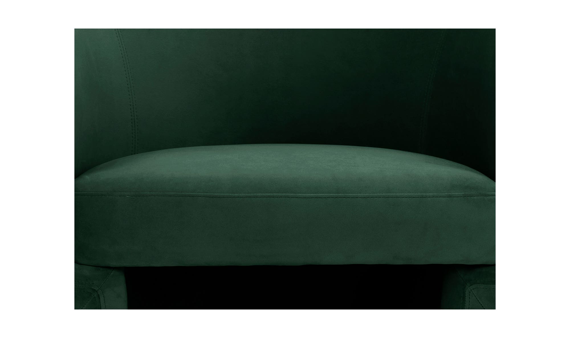 27.5" Dark Green Upholstered Accent Chair