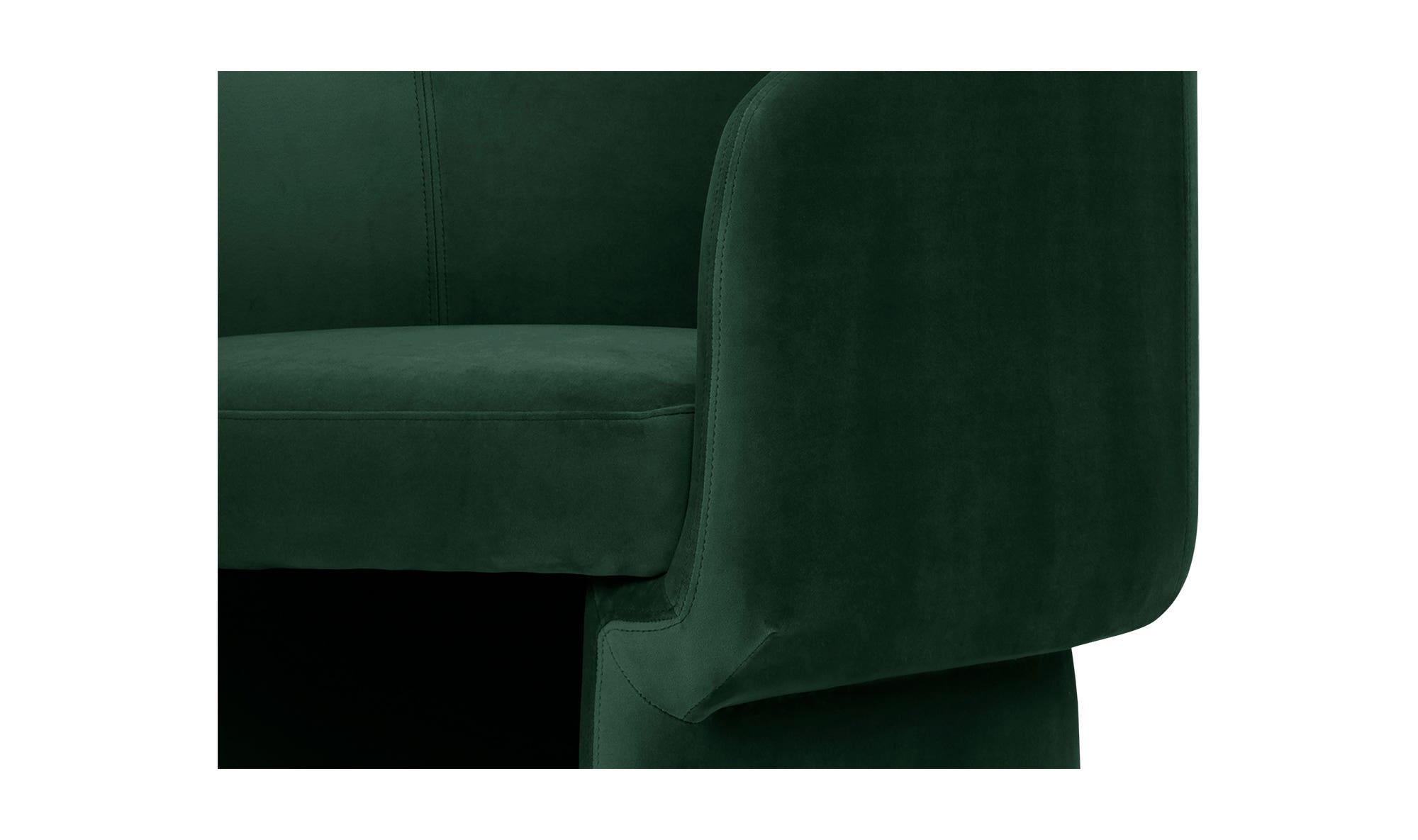 27.5" Dark Green Upholstered Accent Chair