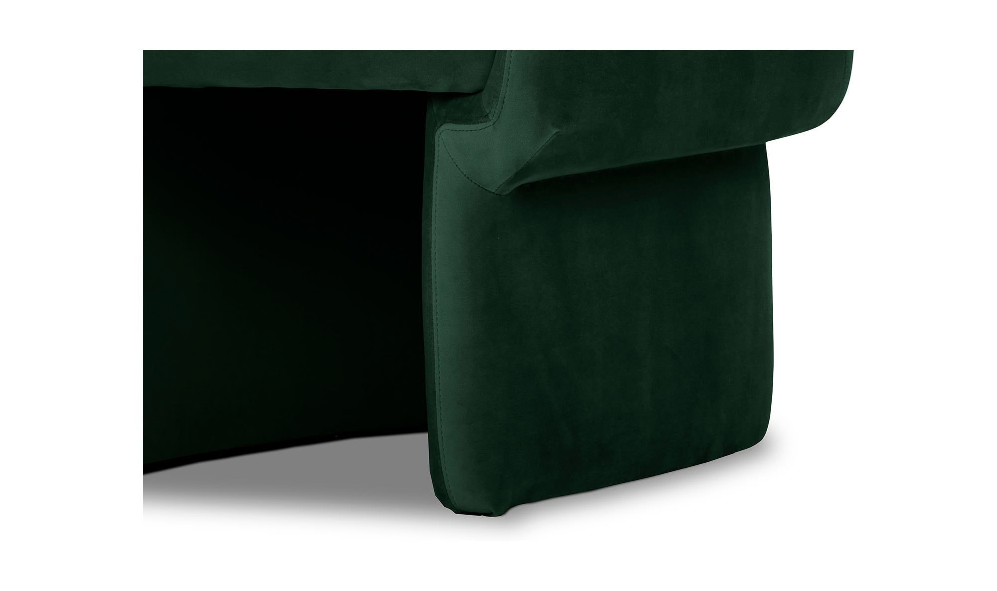 27.5" Dark Green Upholstered Accent Chair