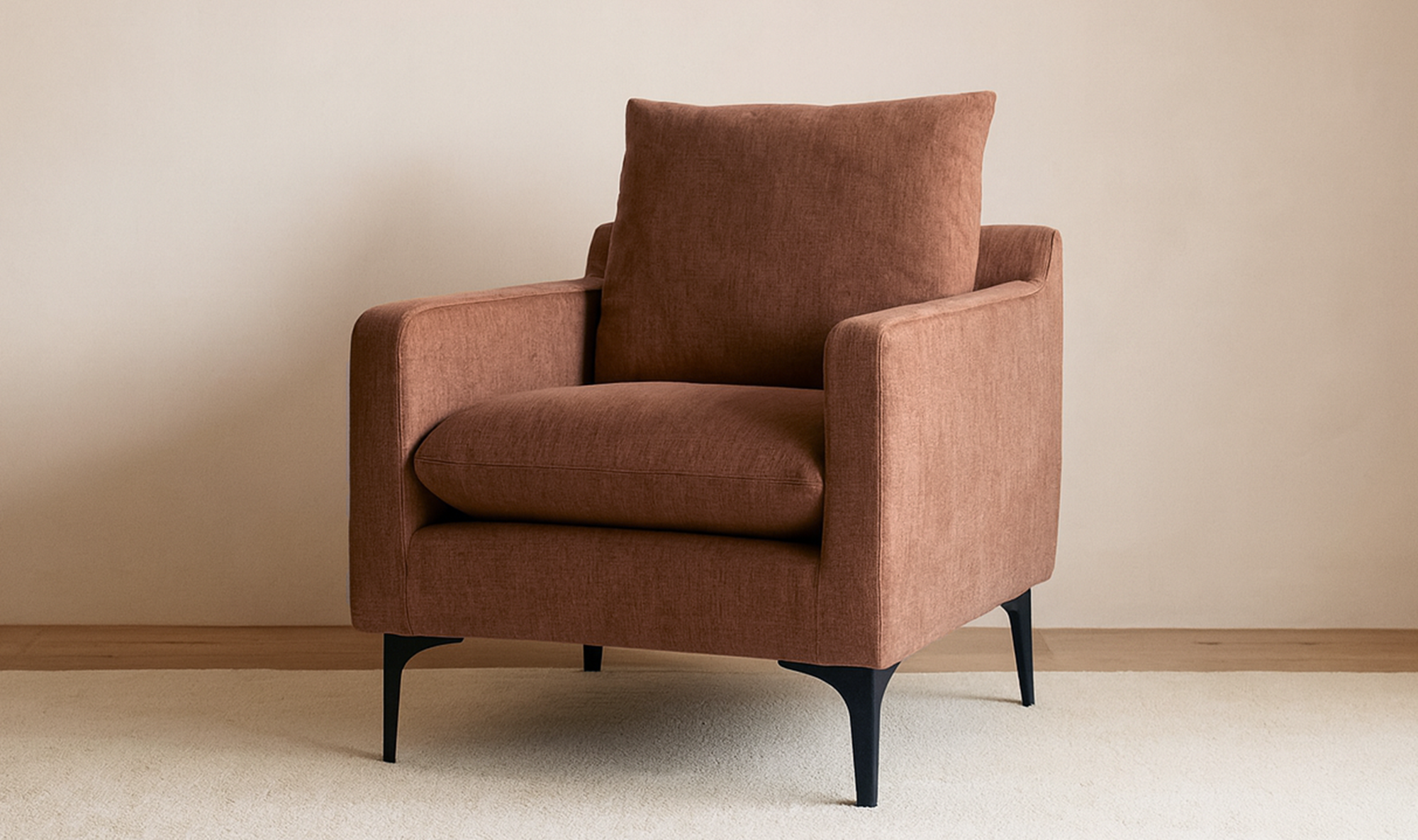 30.25" Pink Upholstered Accent Chair