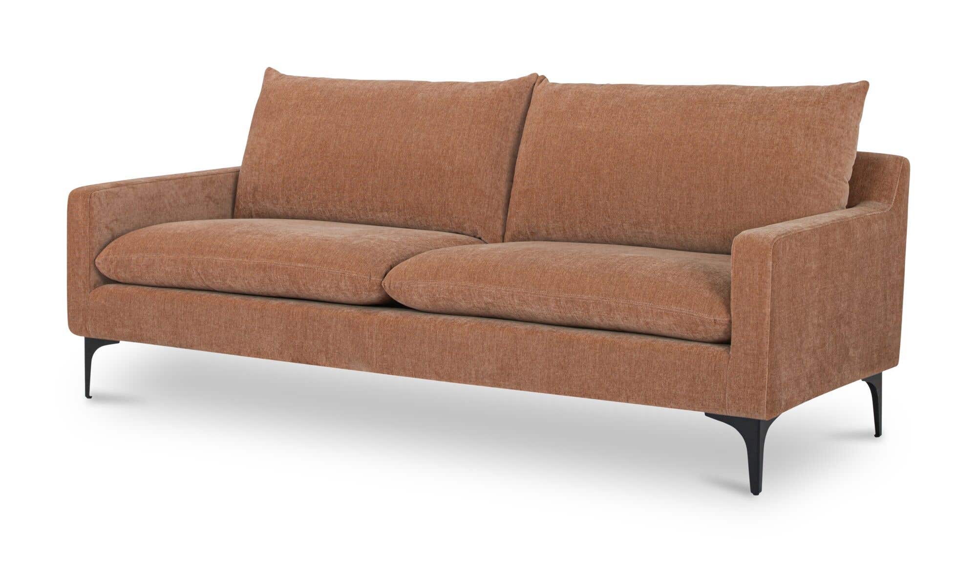 80" Pink Upholstered Sofa