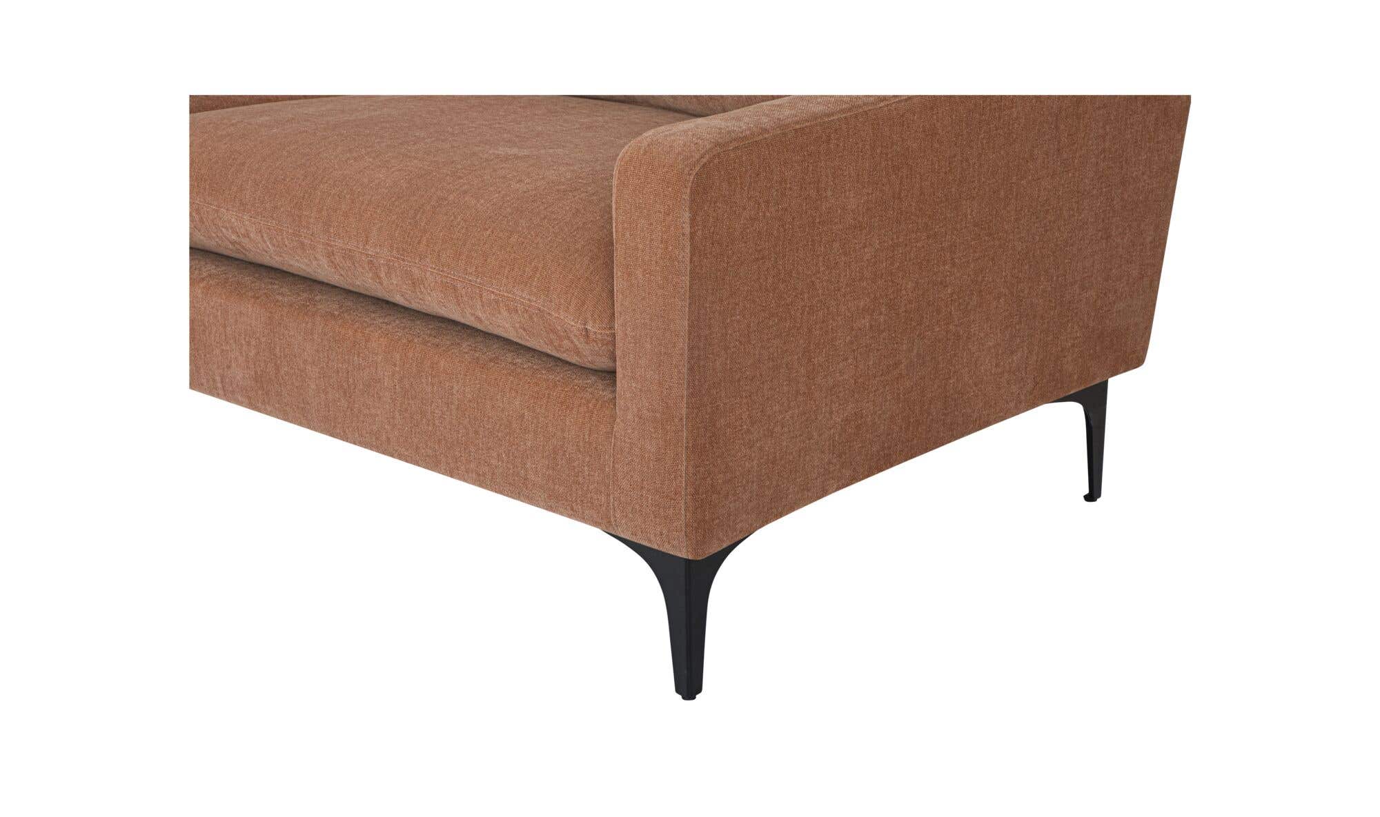 80" Pink Upholstered Sofa