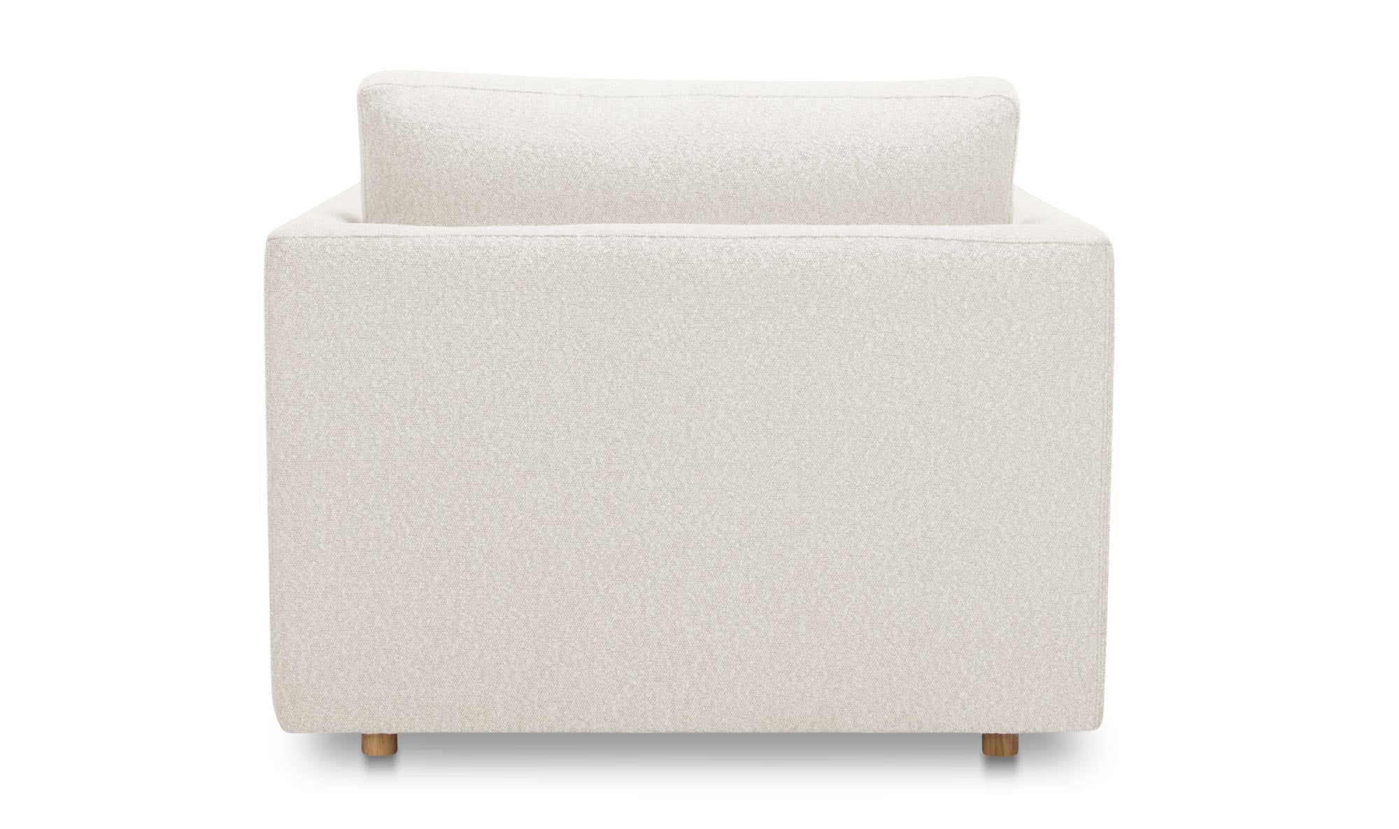 39.5" Oyster Upholstered Chaise
