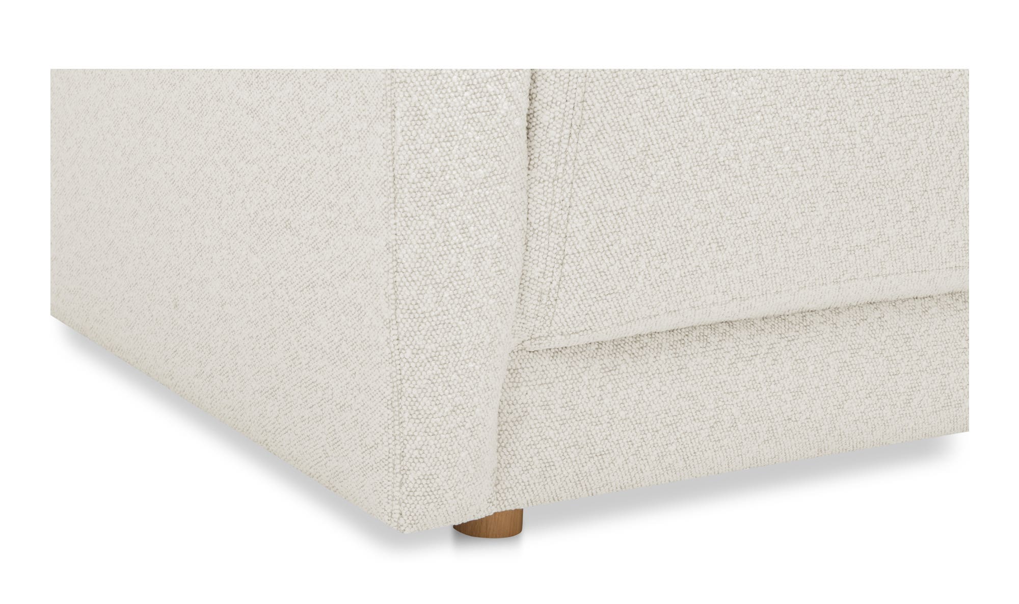 115.5" Oyster Upholstered Right Facing Sectional