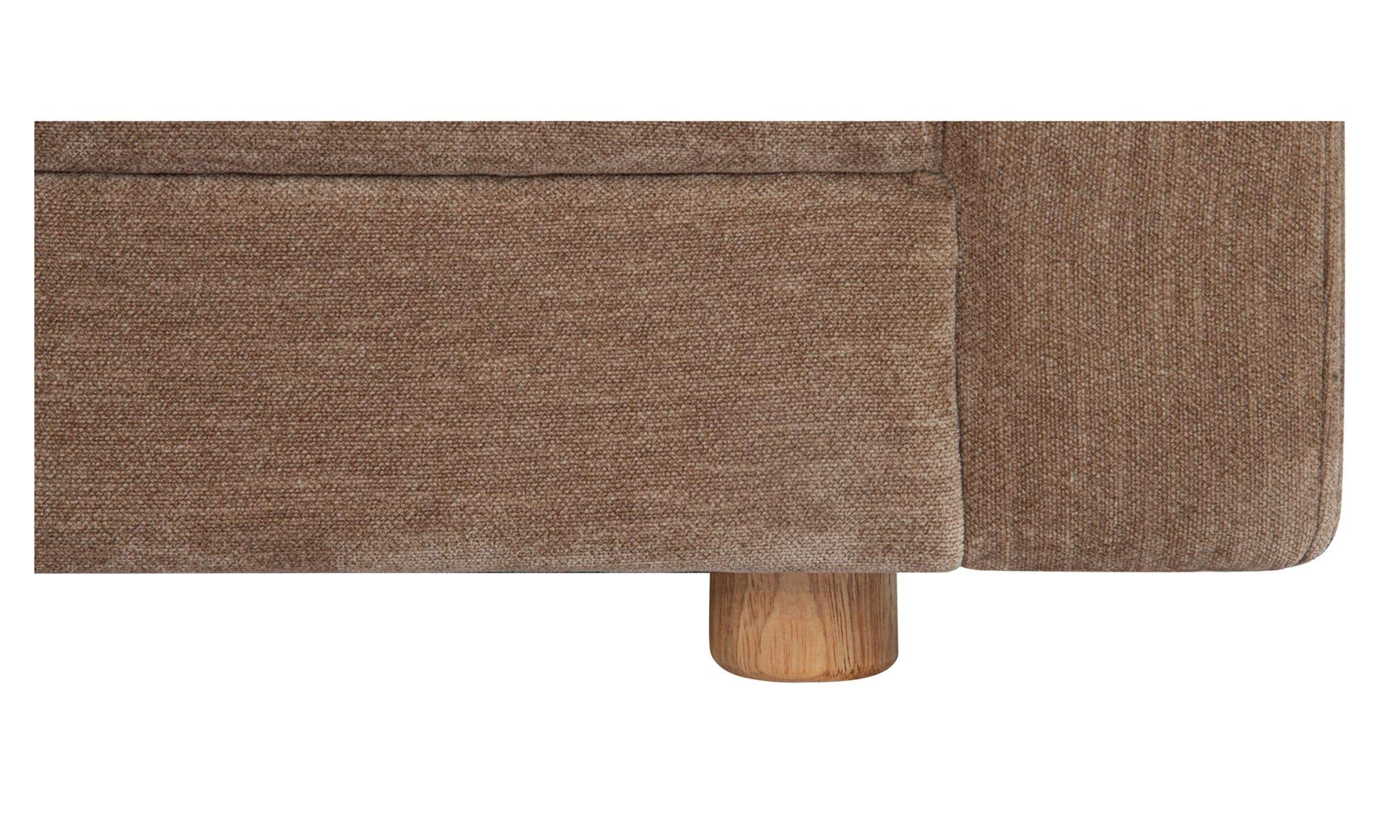 115.5" Camel Upholstered Left Facing Sectional
