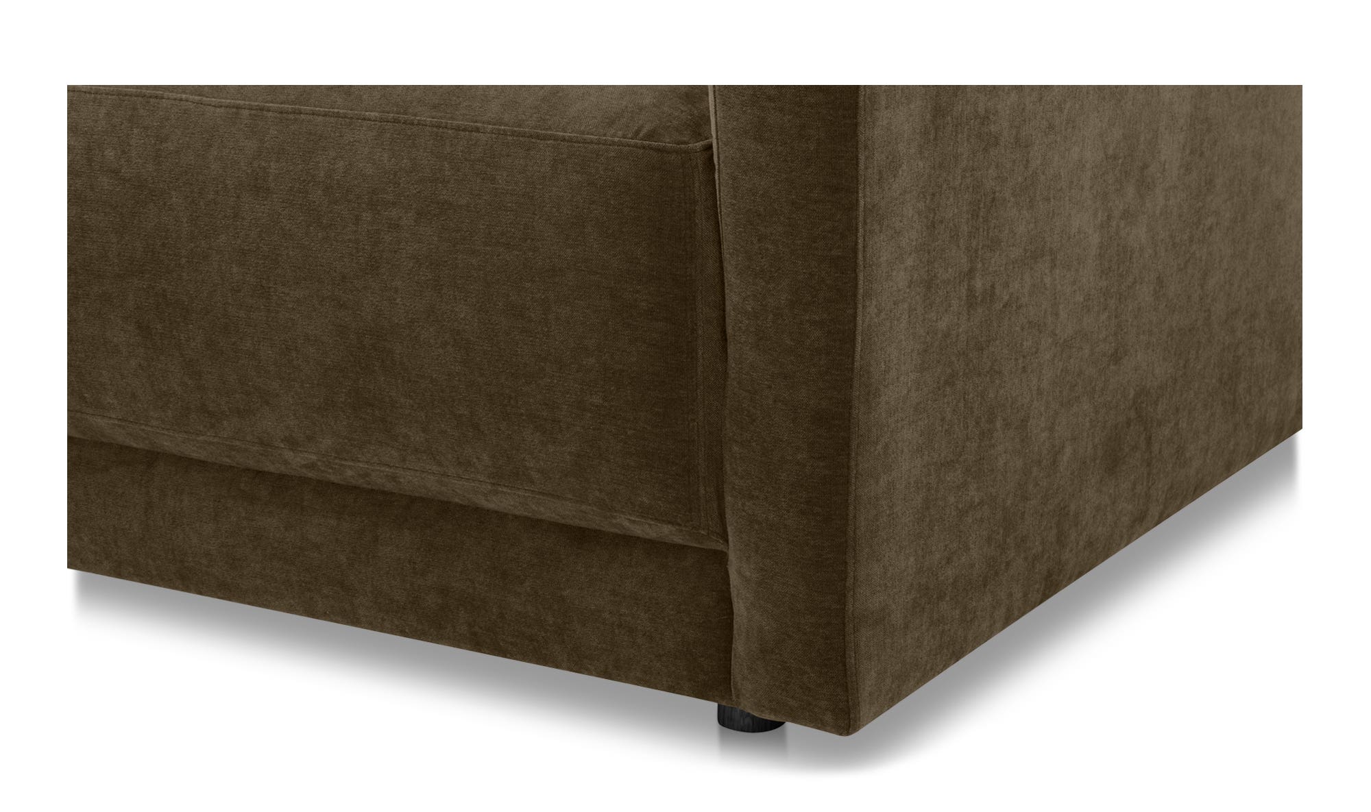 115.5" Green Upholstered Left Facing Sectional
