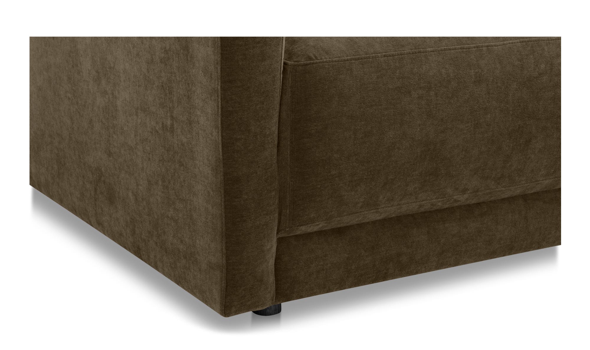 115.5" Green Upholstered Right Facing Sectional