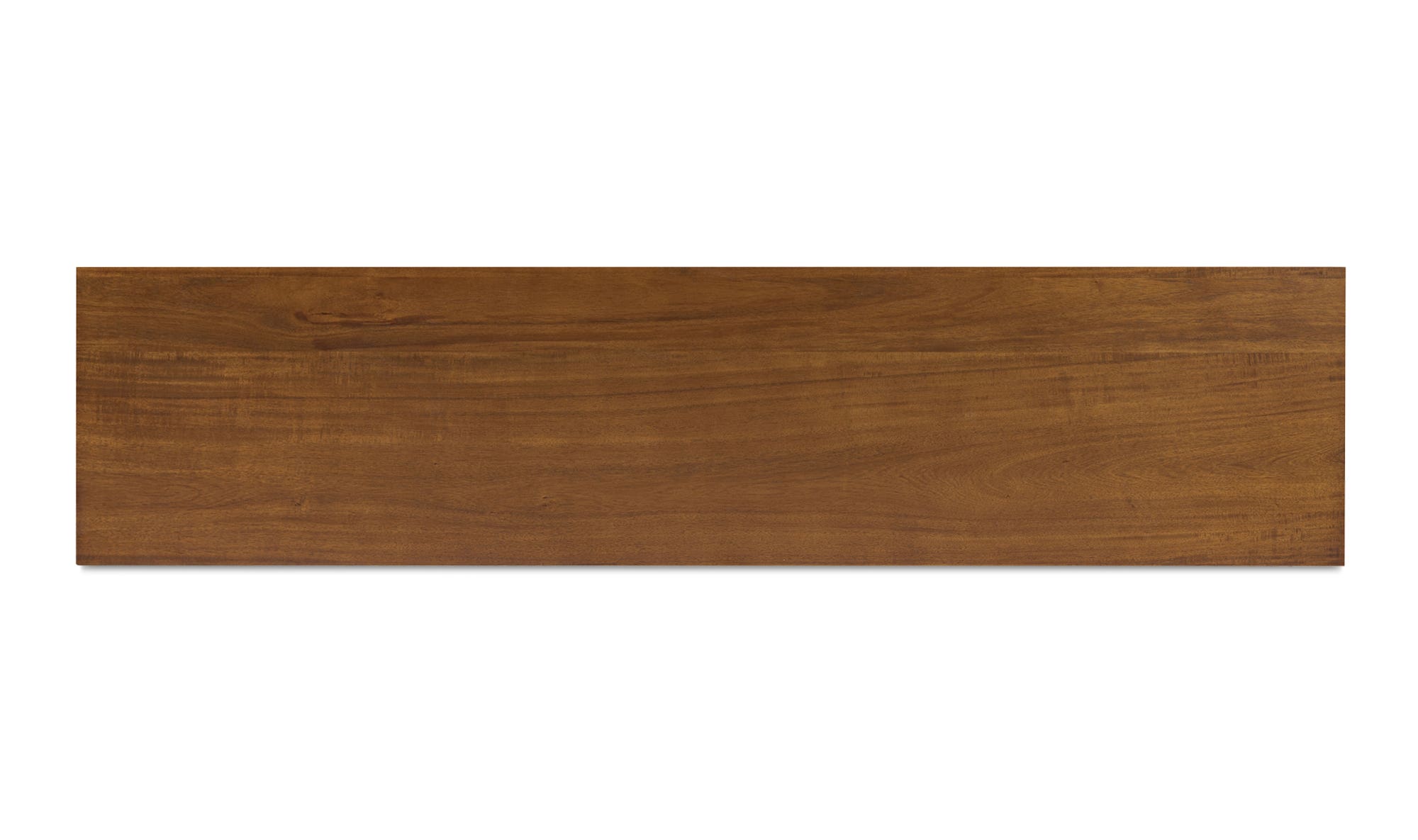 74" Brown Acacia Cabinet