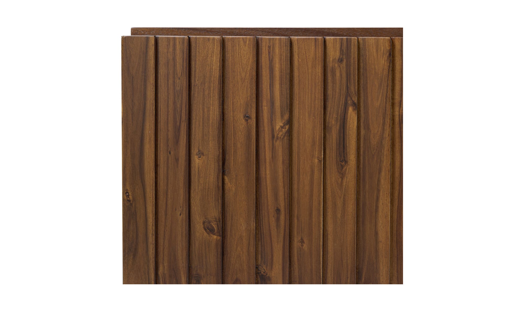 74" Brown Acacia Cabinet