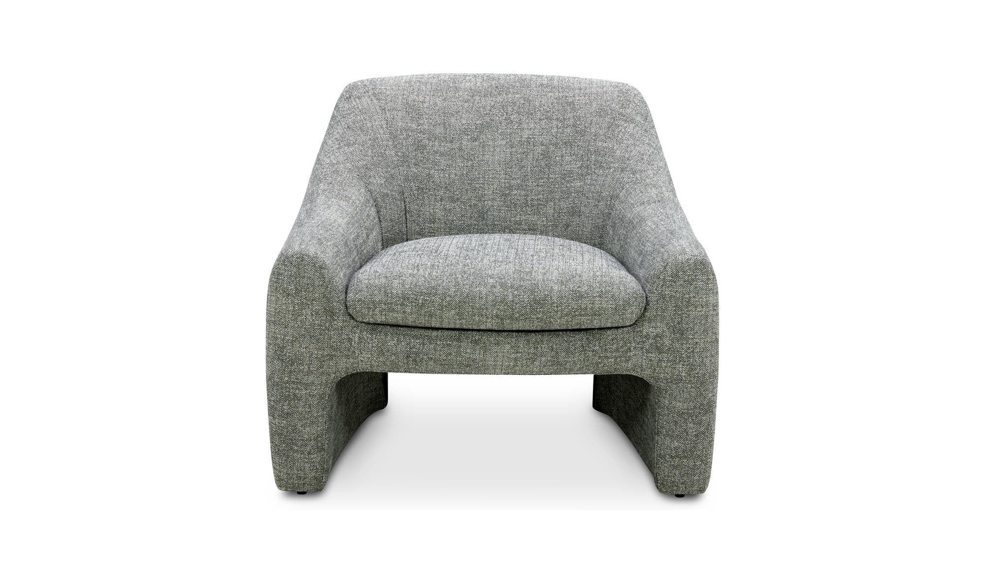 33.75" Slated Moss Upholstered Accent Chair