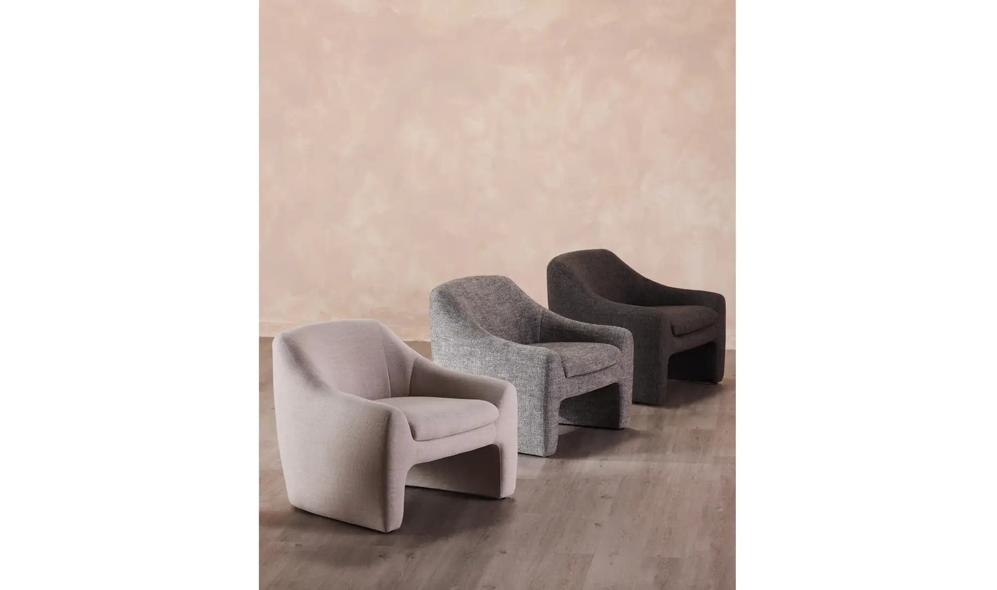 33.75" Slated Moss Upholstered Accent Chair