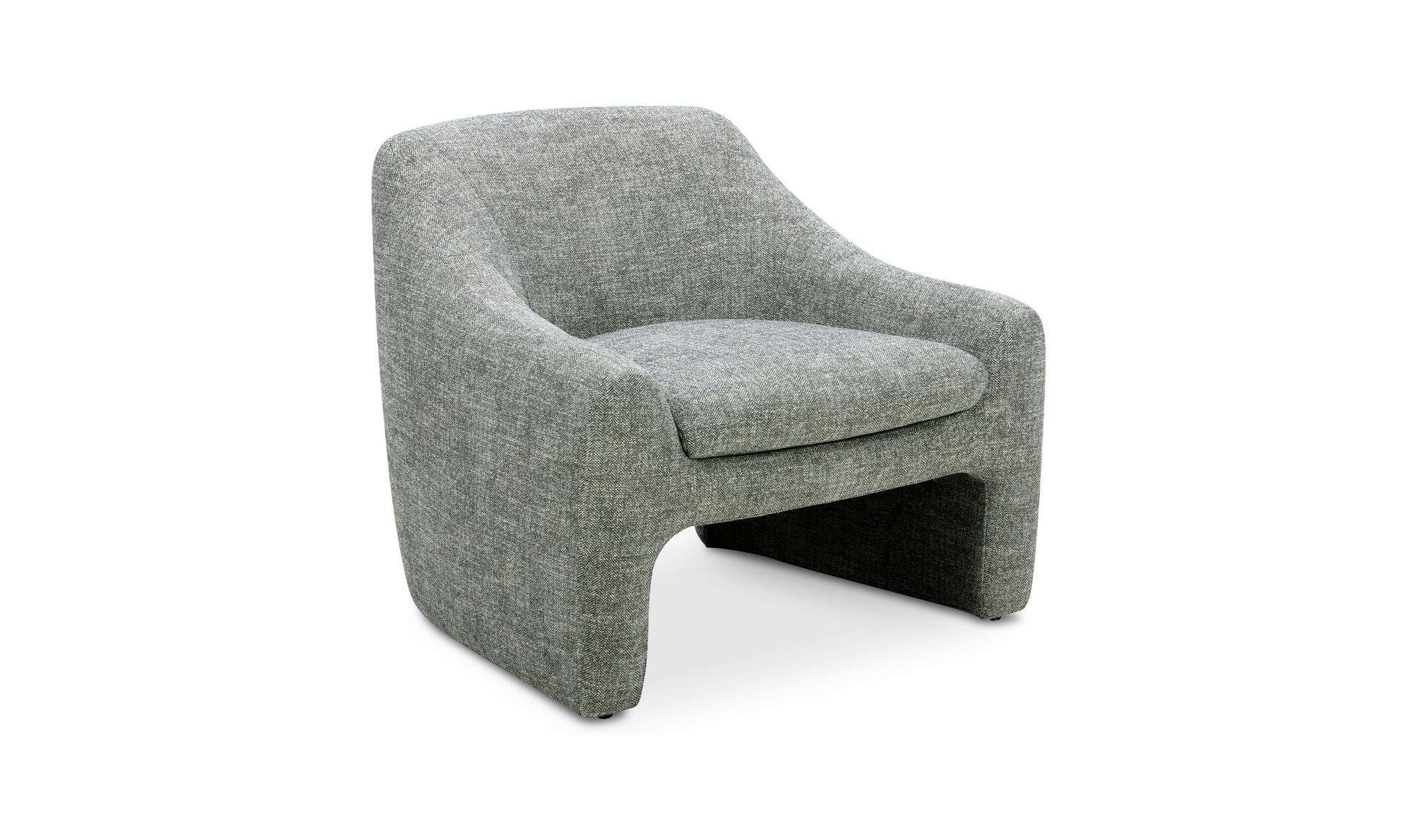 33.75" Slated Moss Upholstered Accent Chair