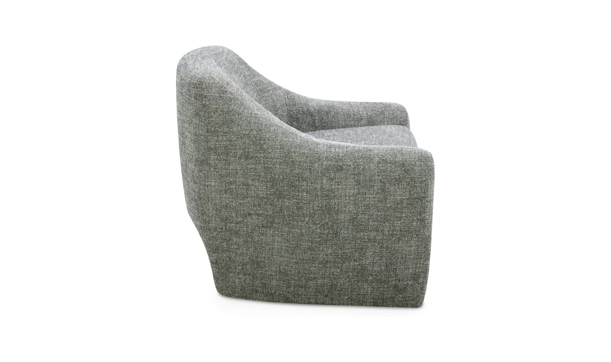 33.75" Slated Moss Upholstered Accent Chair