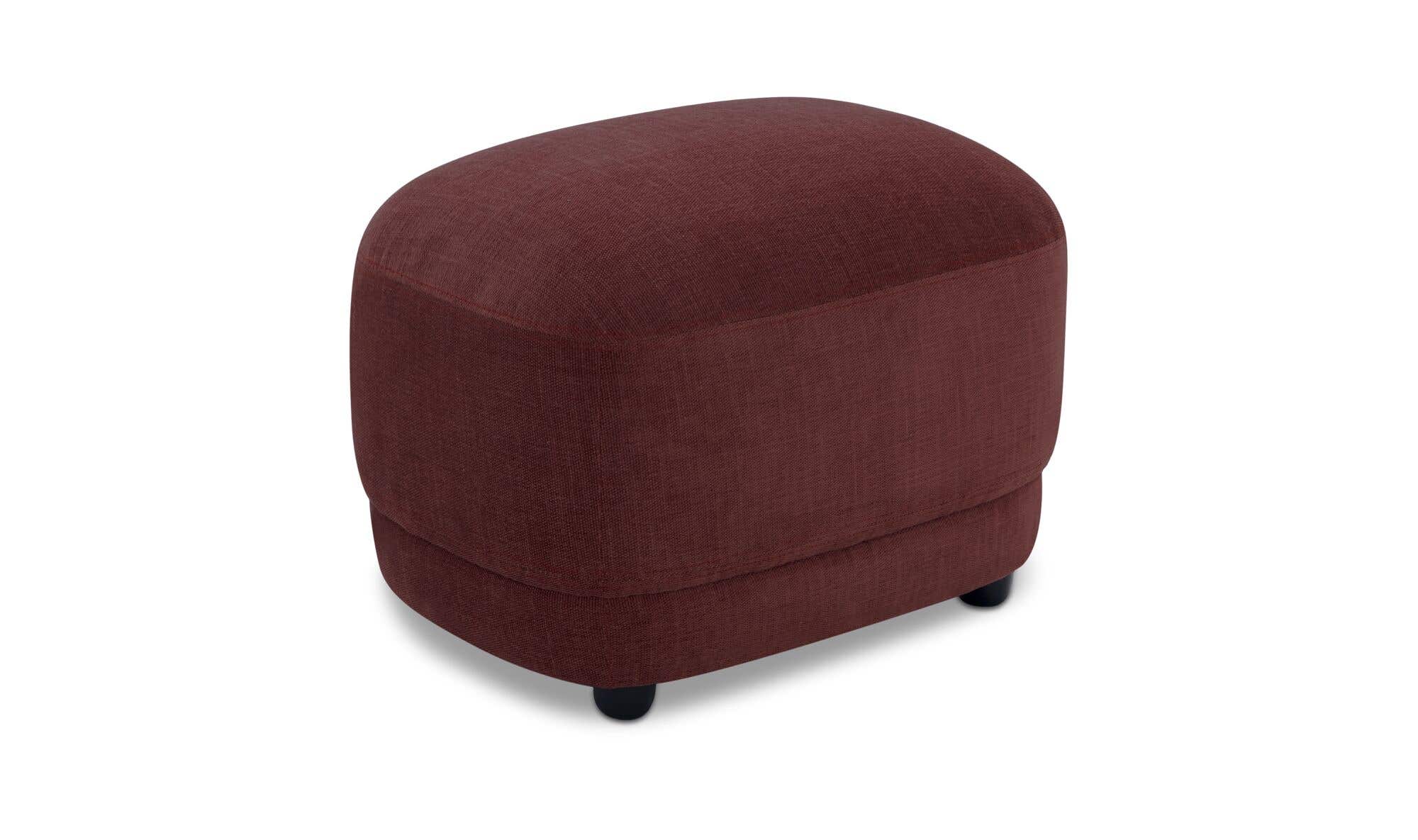 25.2" Berry Upholstered Ottoman