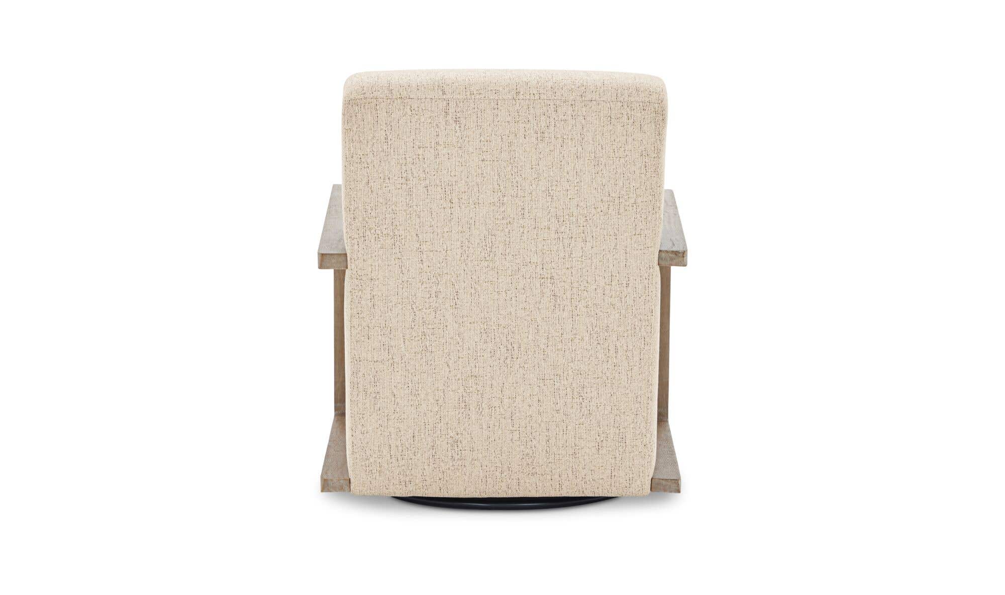 30.31" Pebble Upholstered Swivel Accent Chair