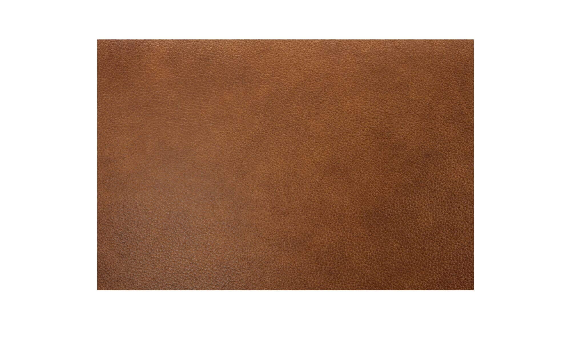 30.31" Tan Leather Swivel Accent Chair