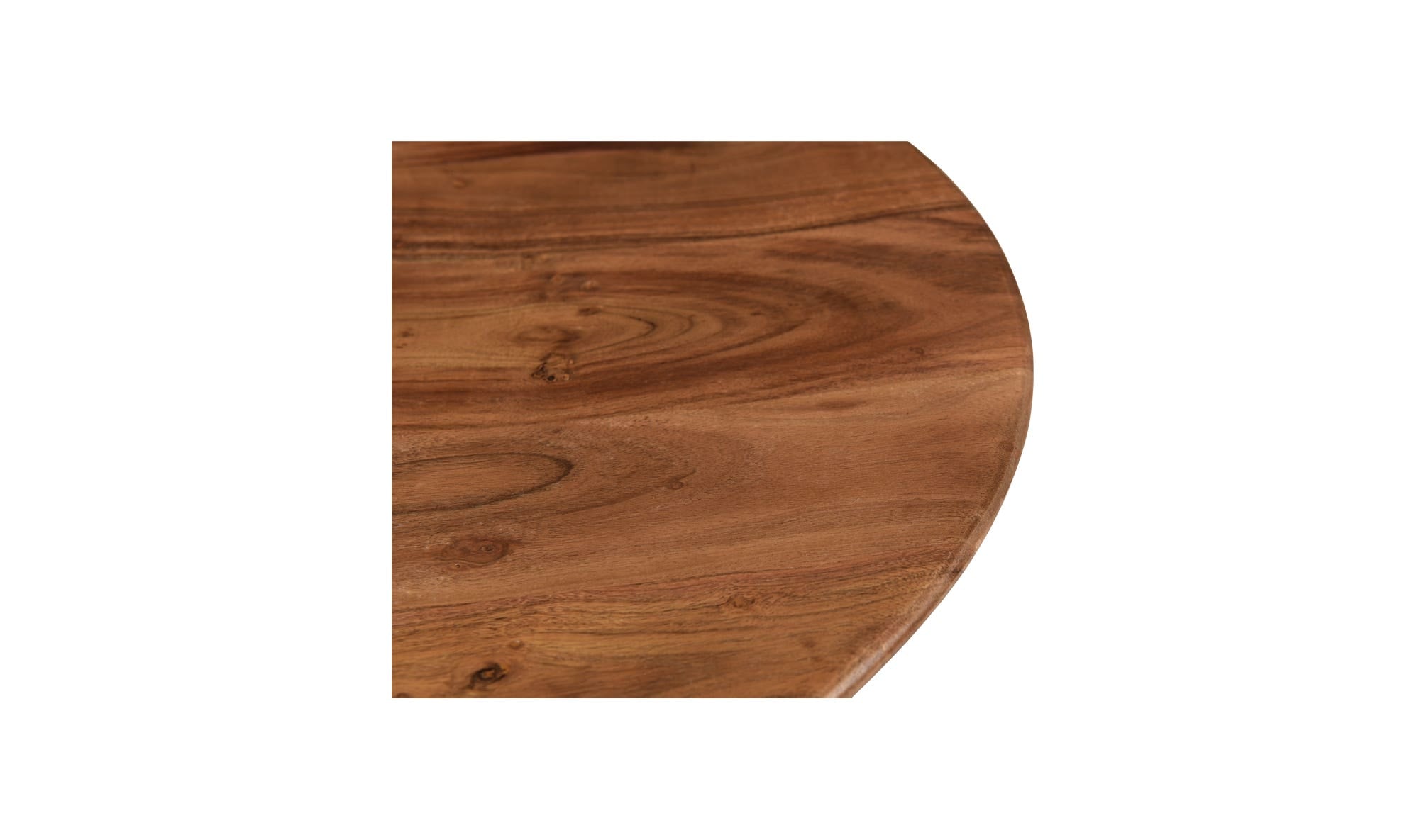 30" Dark Brown Acacia Coffee Table