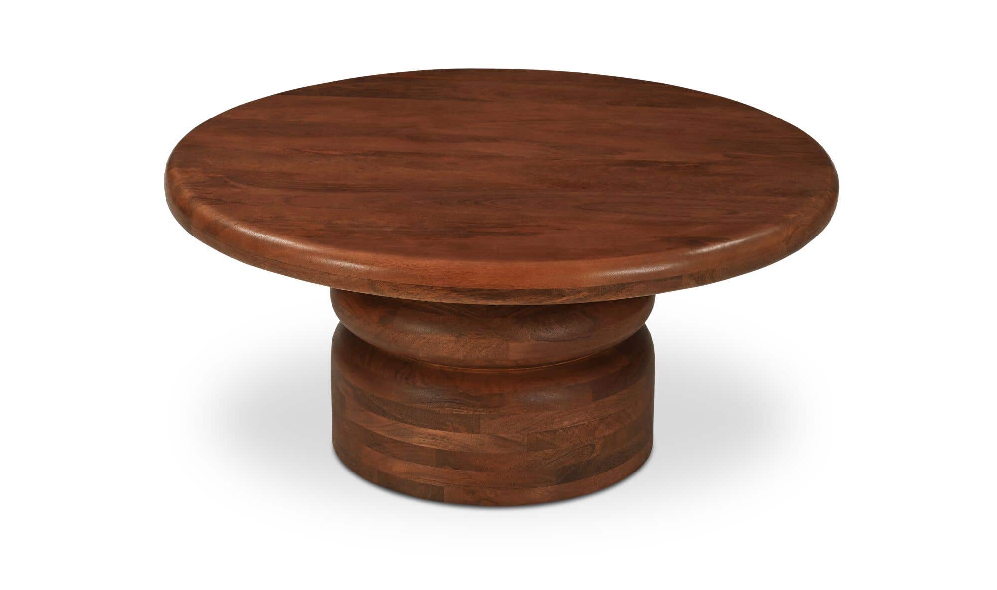 35" Natural Mango Wood Coffee Table