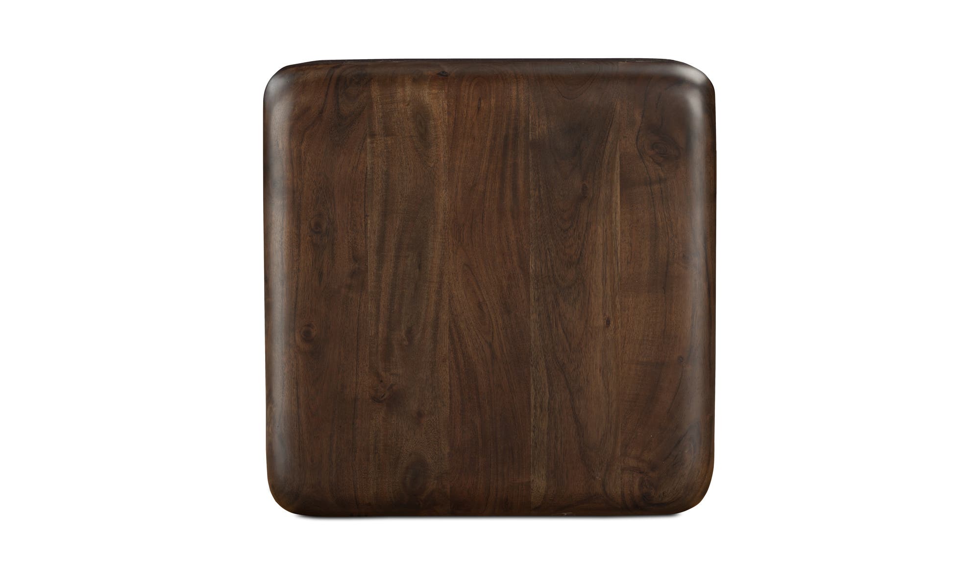 20" Dark Brown Acacia Side Table