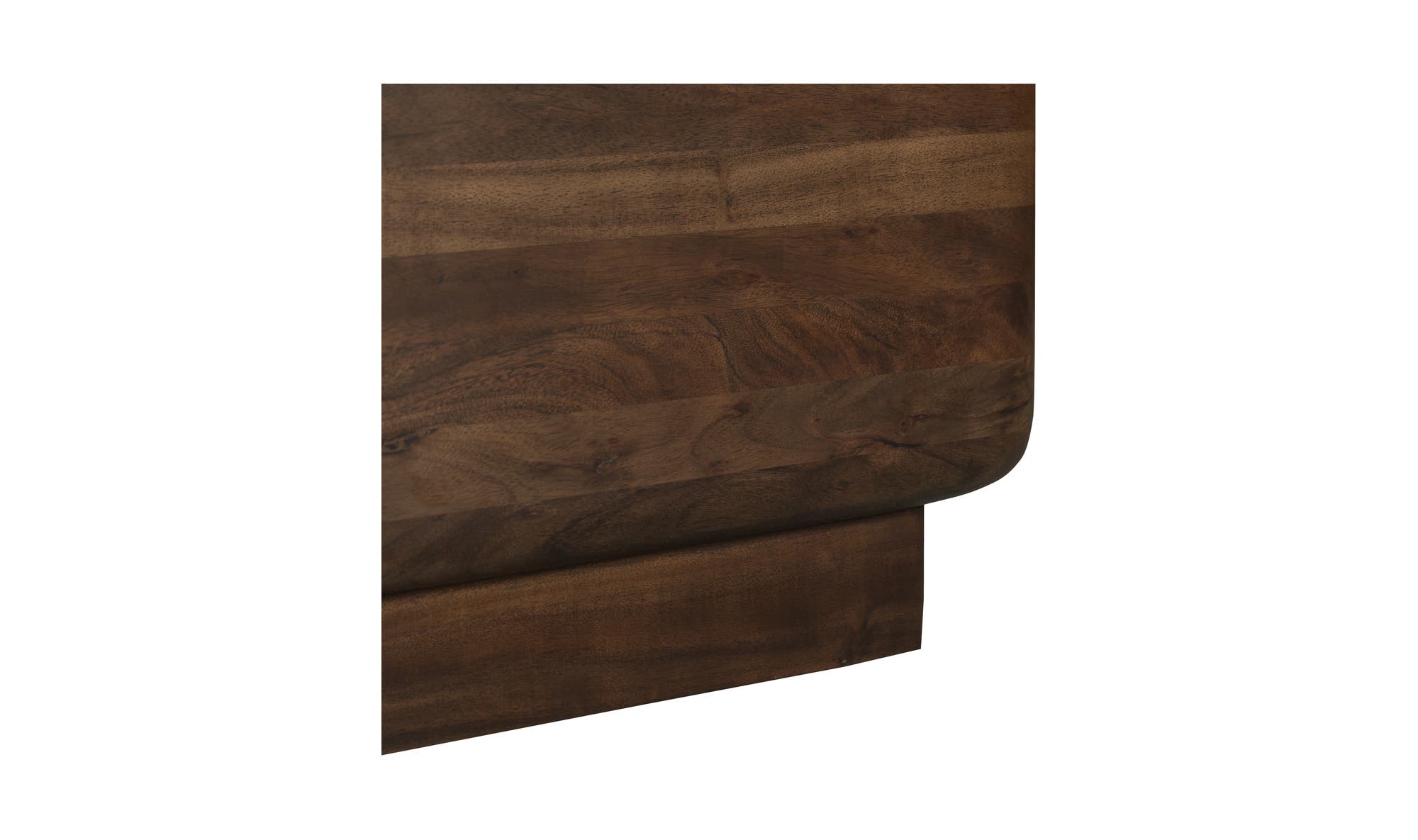 20" Dark Brown Acacia Side Table