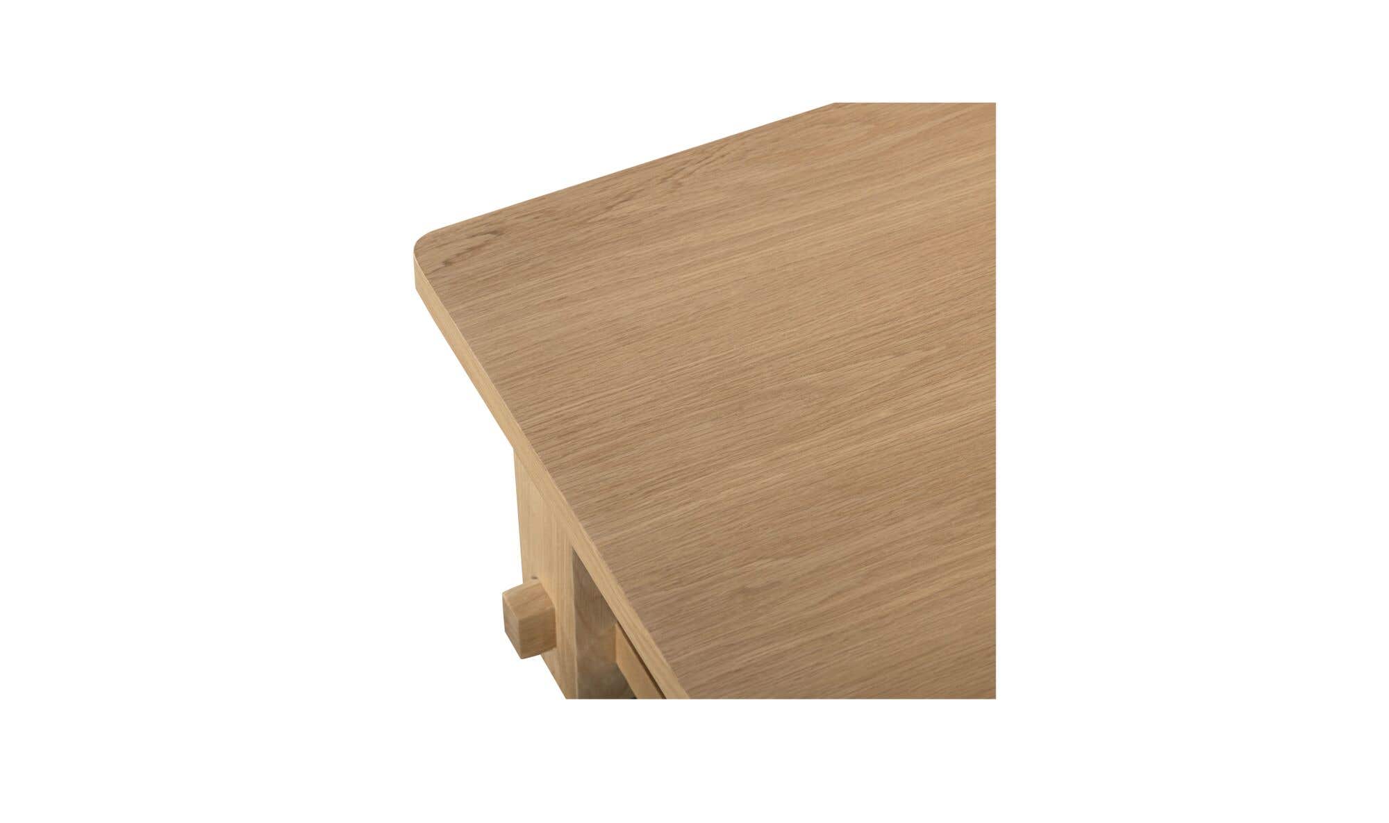 65" Natural Solid Oak Coffee Table