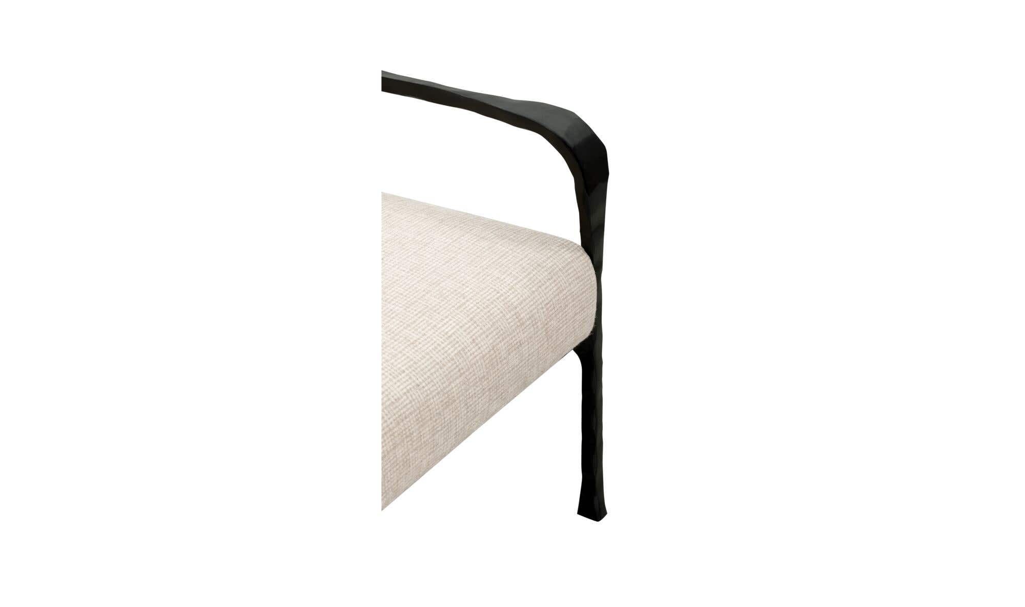 27.5" Beige Upholstered Accent Chair