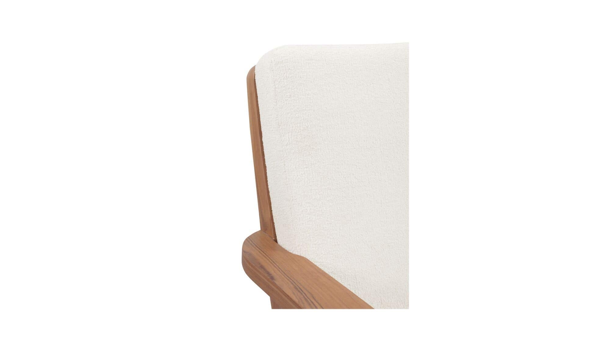 30" Off White Upholstered Accent Chair