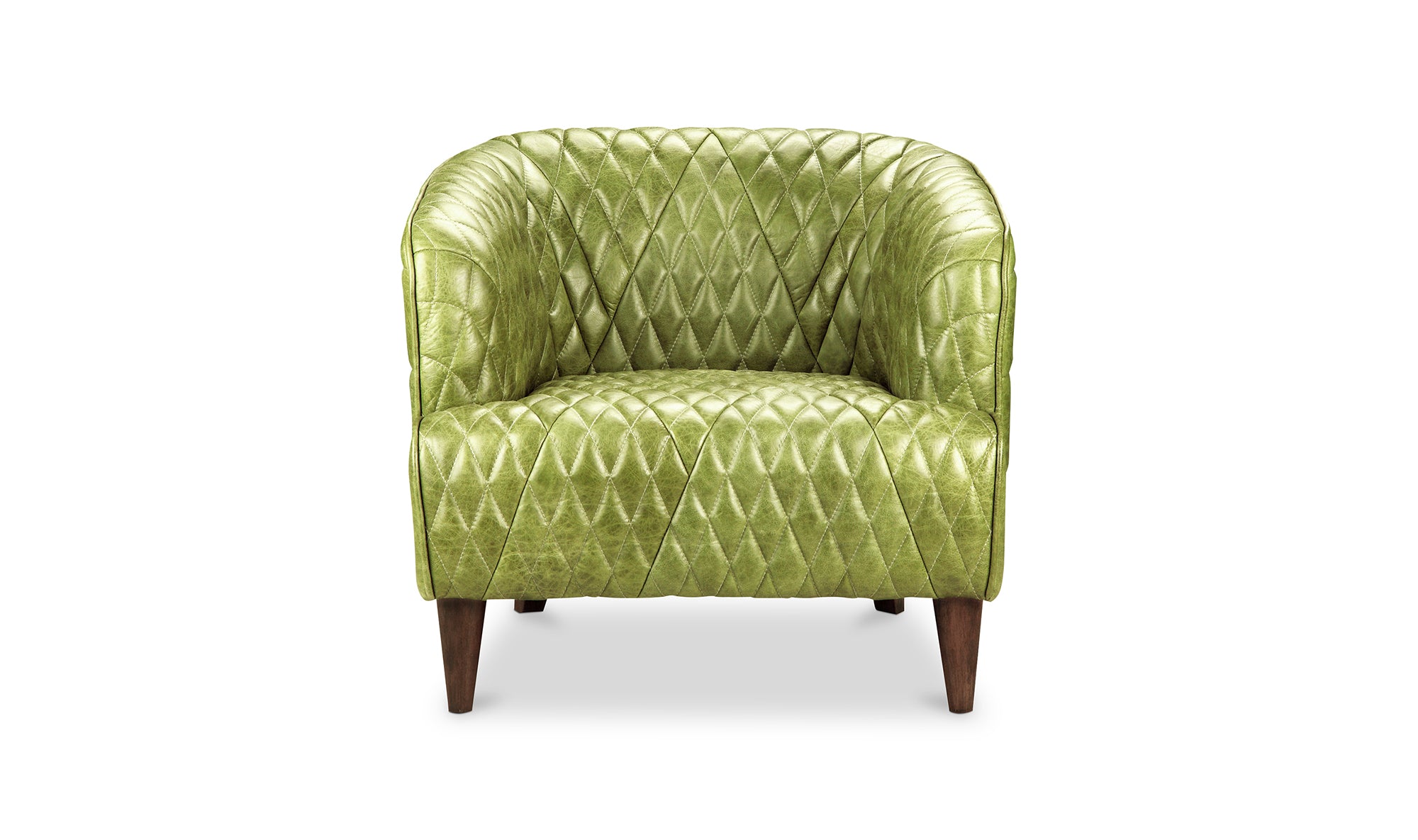 MAGDELAN TUFTED LEATHER ARMCHAIR