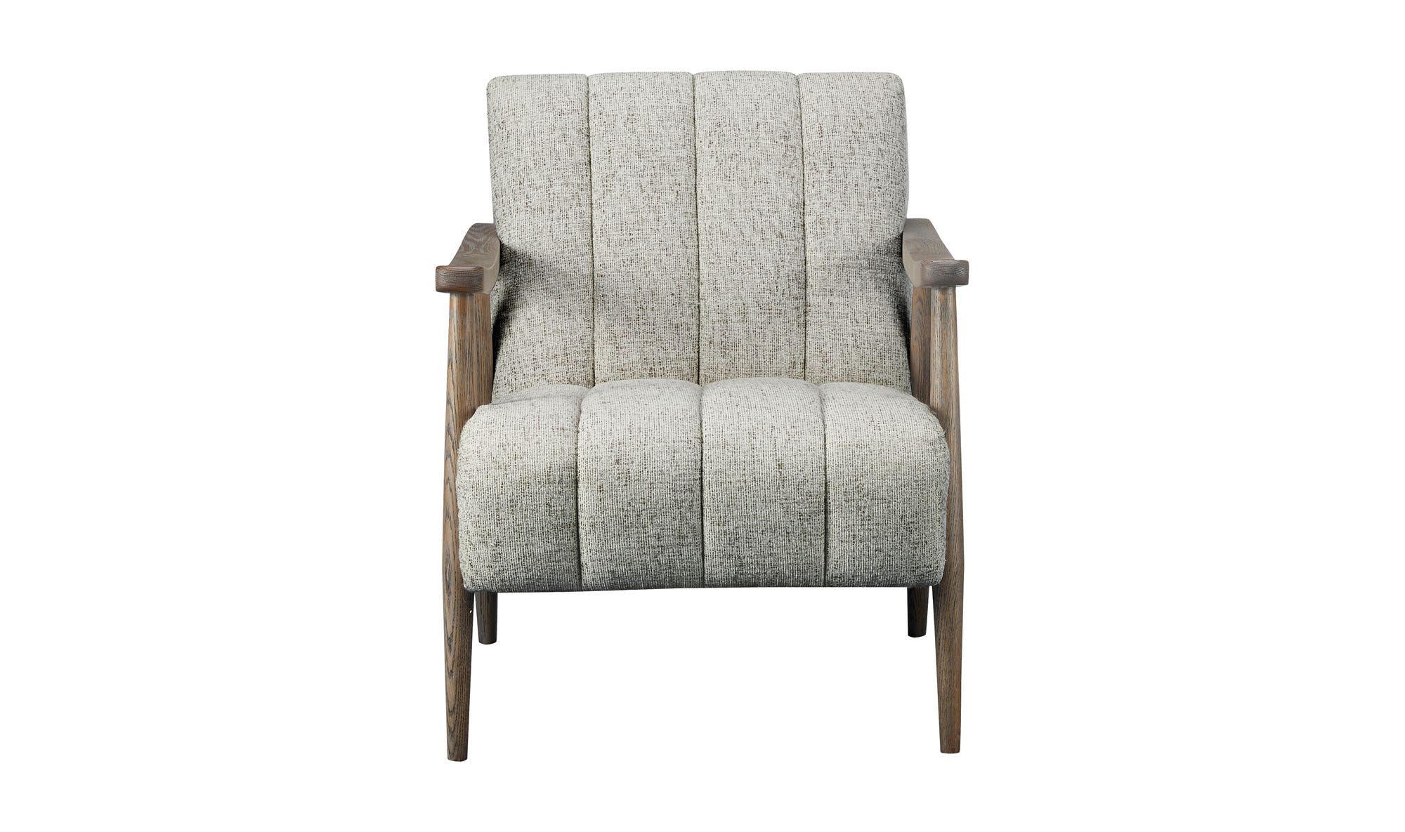 26" Pebbled Beige Upholstered Accent Chair