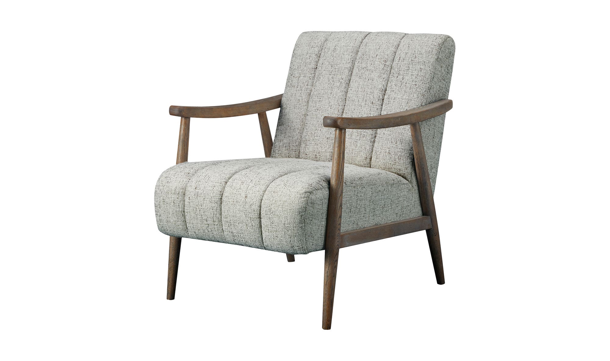 26" Pebbled Beige Upholstered Accent Chair