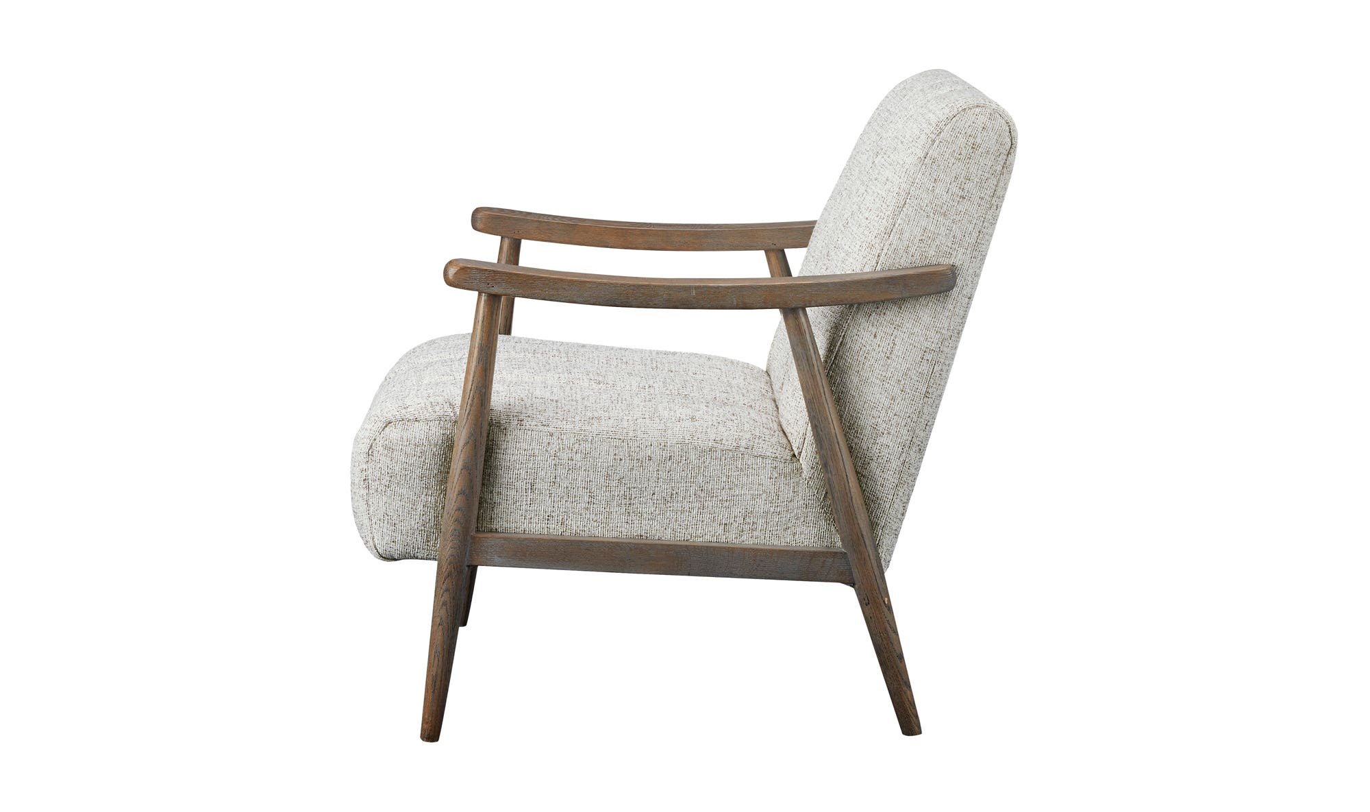 26" Pebbled Beige Upholstered Accent Chair