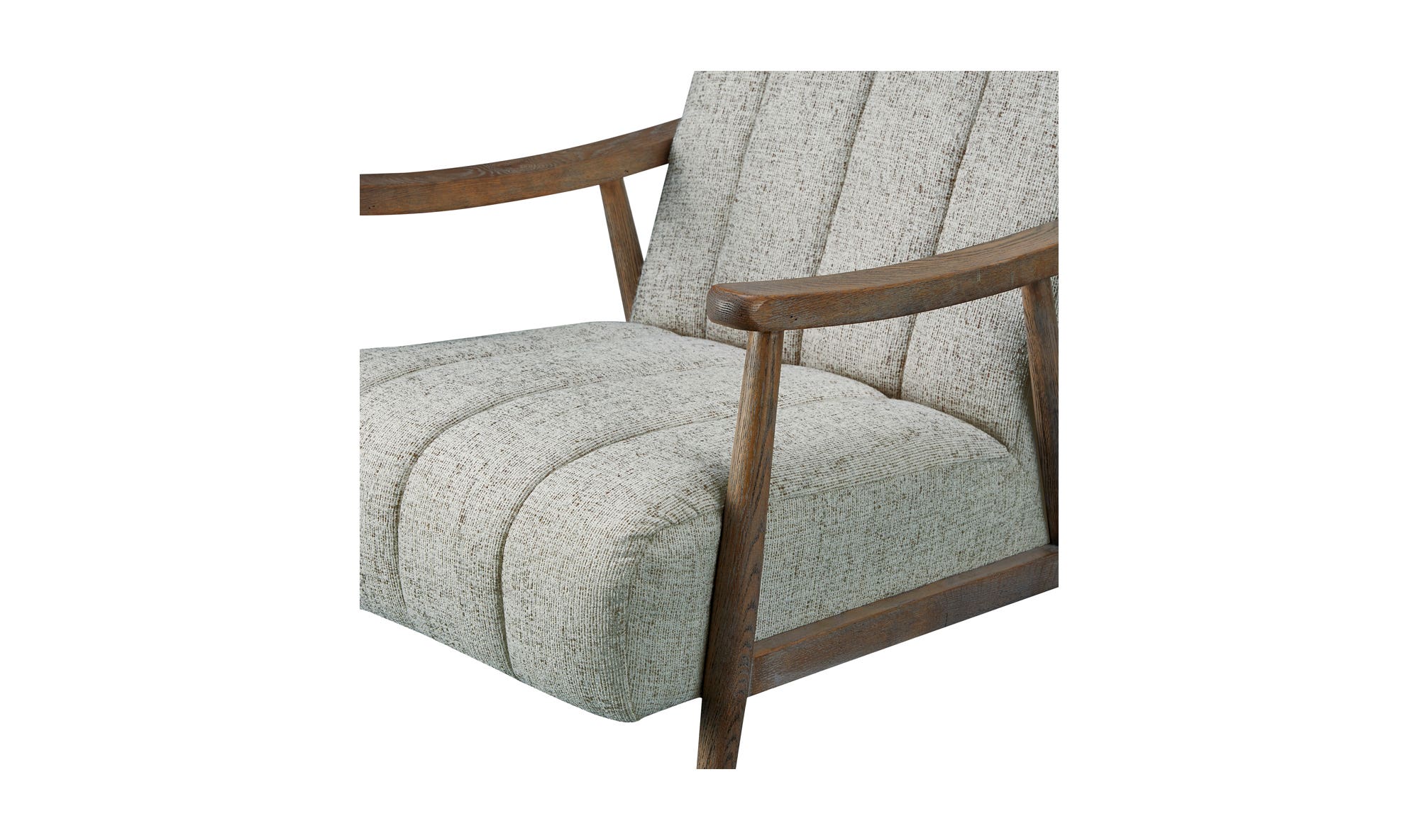 26" Pebbled Beige Upholstered Accent Chair
