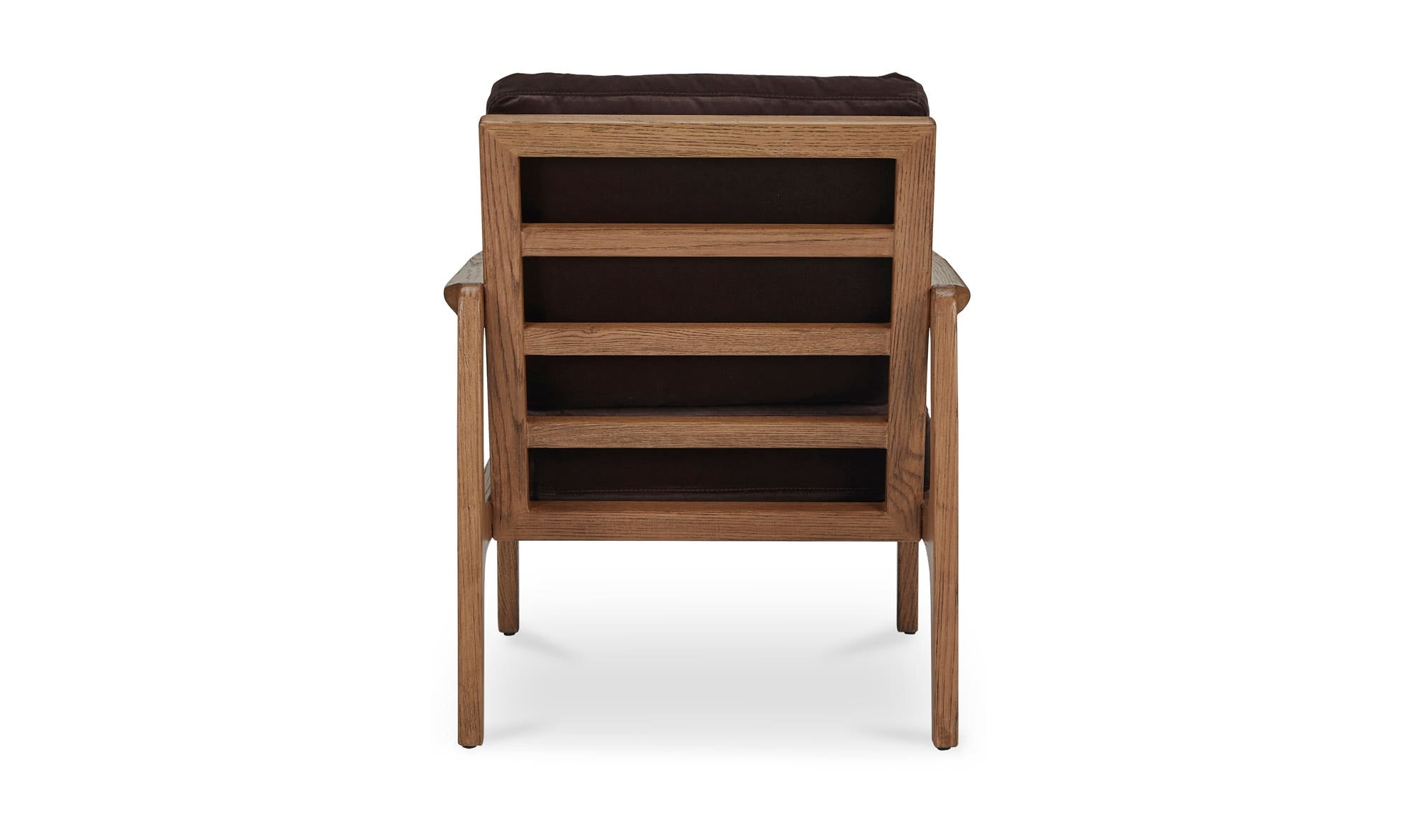 27.5" Dark Brown Upholstered Accent Chair