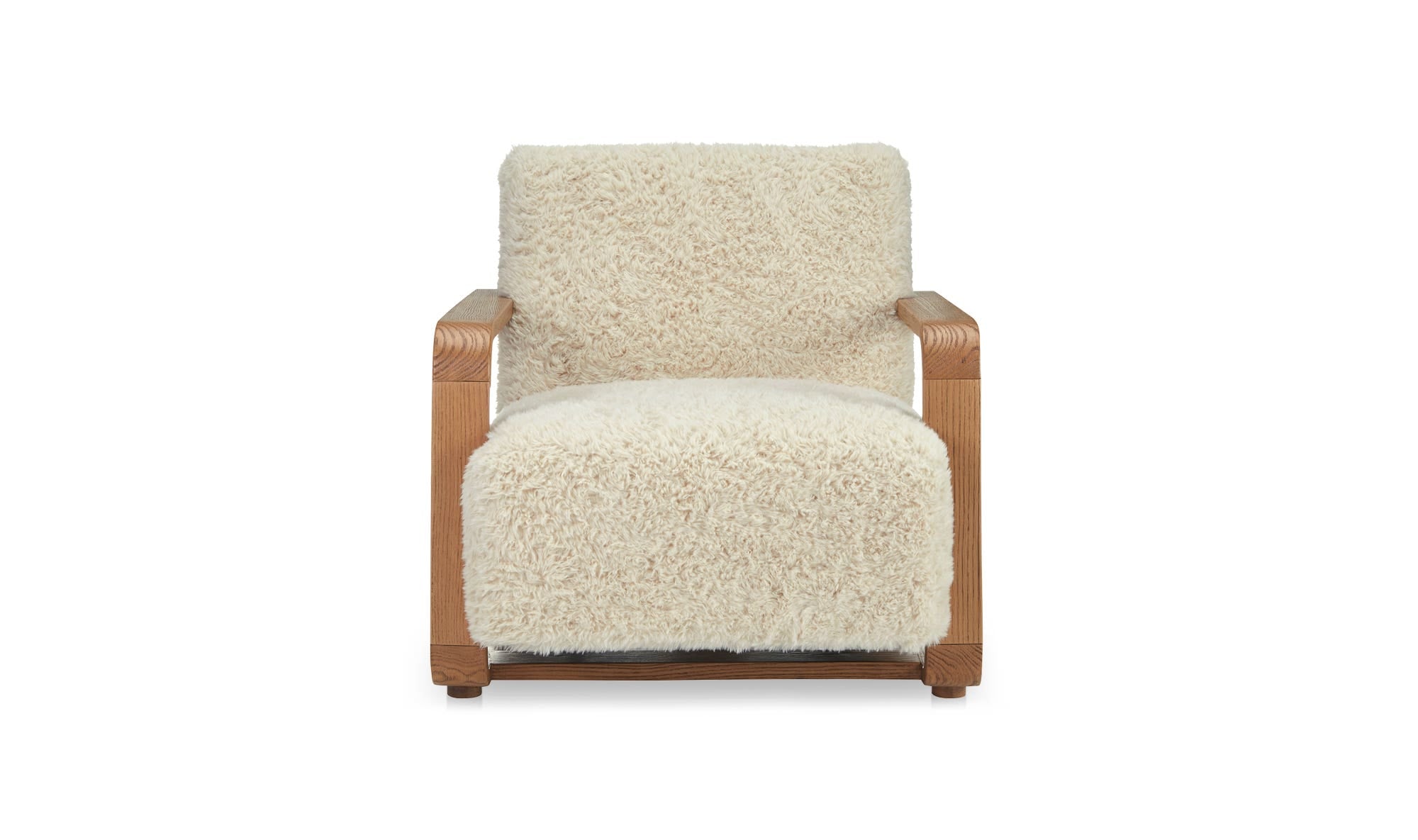 29.5" Cream Upholstered Lounge Chair